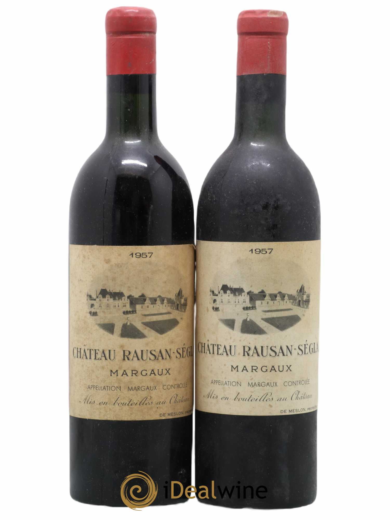 Château Rauzan Ségla Grand Cru Classé 1957 - Lot de 2 bouteilles - 0
