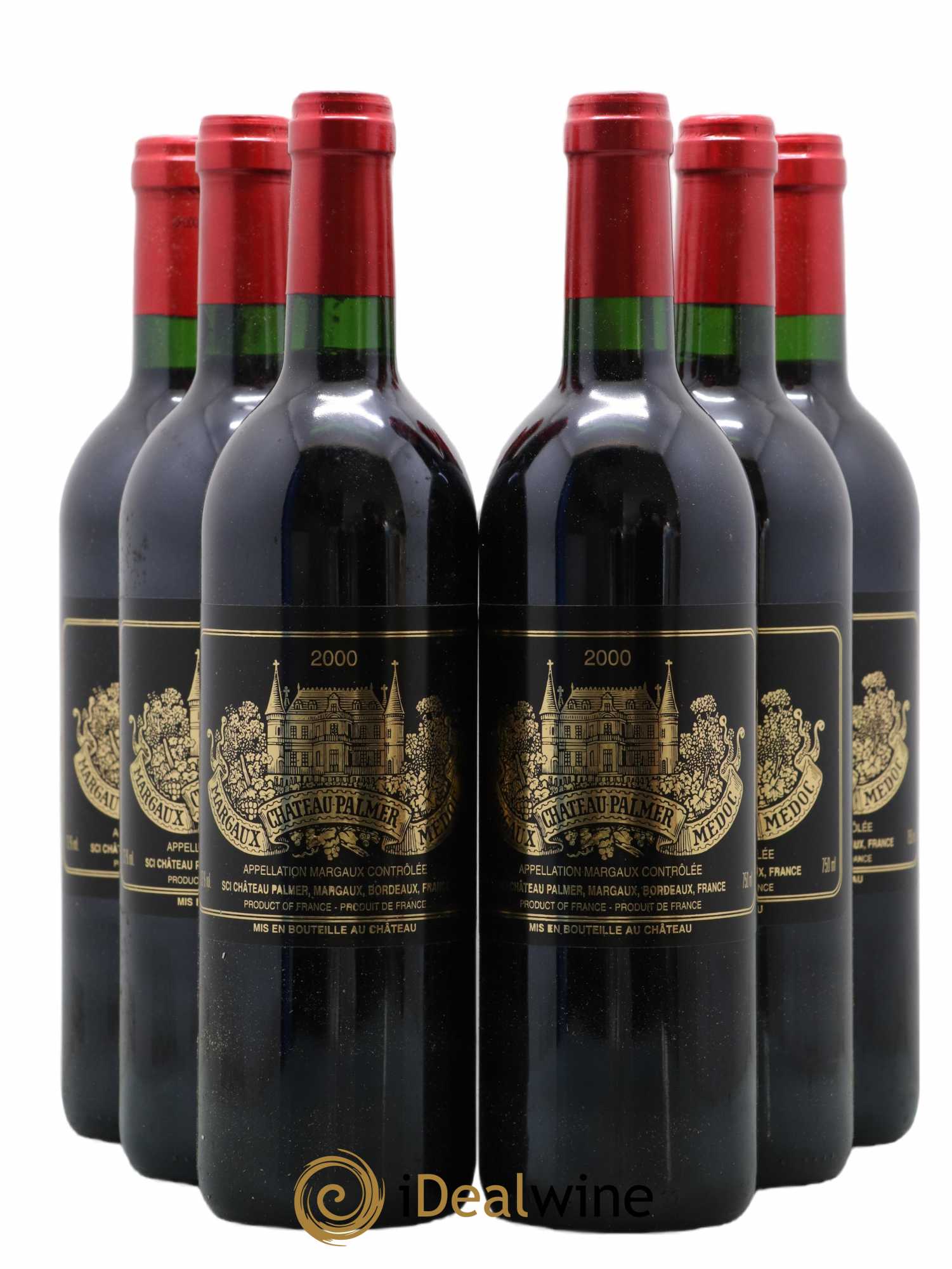 Château Palmer 3ème Grand Cru Classé 2000 - Lot de 6 bouteilles - 0