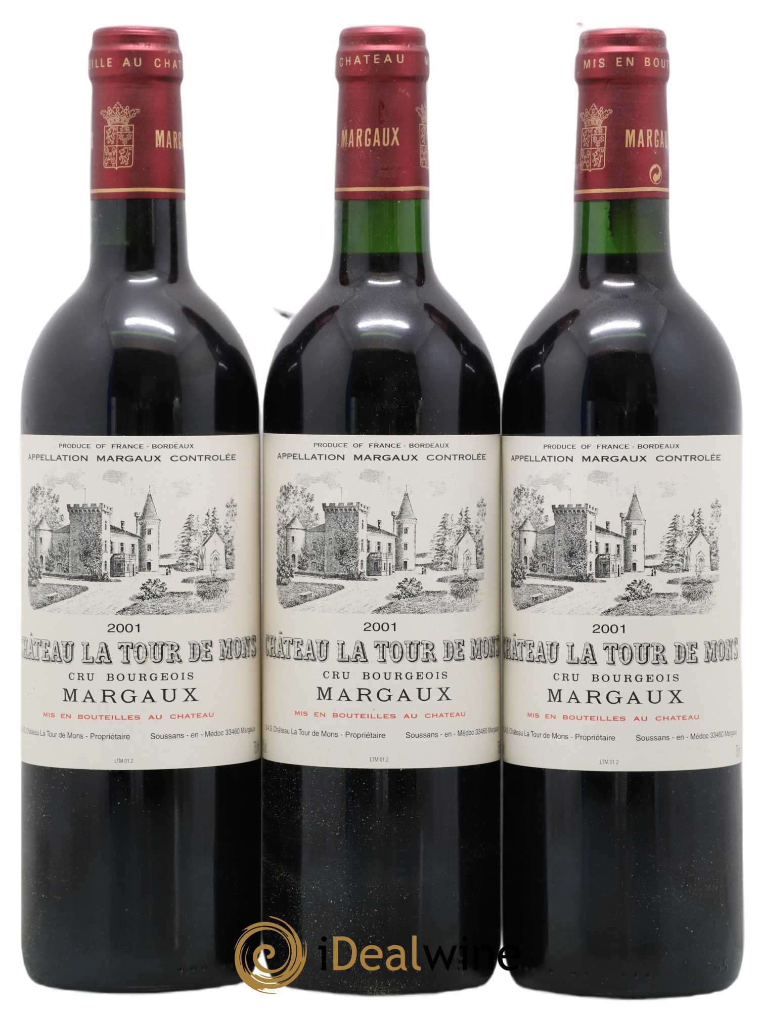 Château la Tour de Mons Cru Bourgeois 2001 - Lot de 12 bouteilles - 3