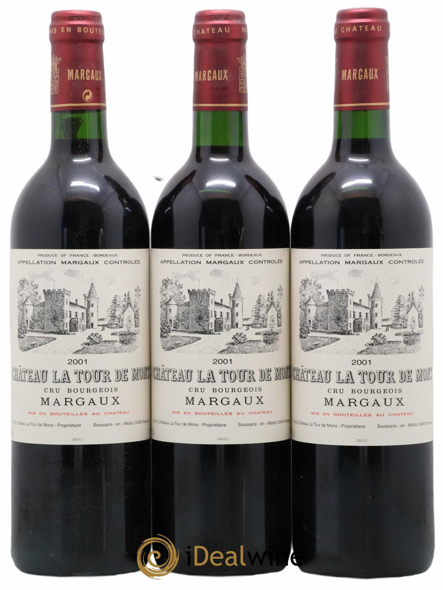 Château la Tour de Mons Cru Bourgeois 2001 - Lot de 12 bouteilles - 4