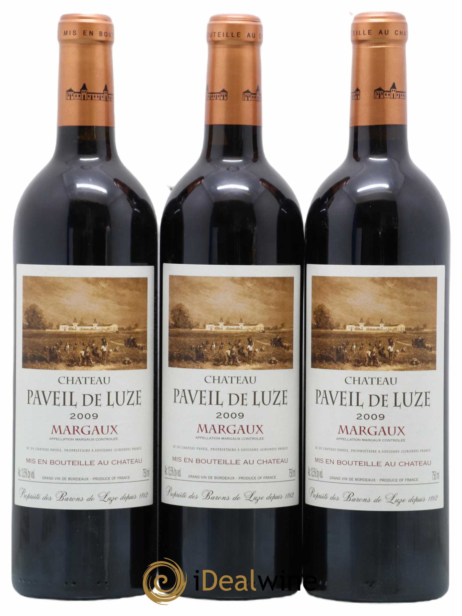 Château Paveil de Luze Cru Bourgeois 2009 - Lot de 12 bouteilles - 1