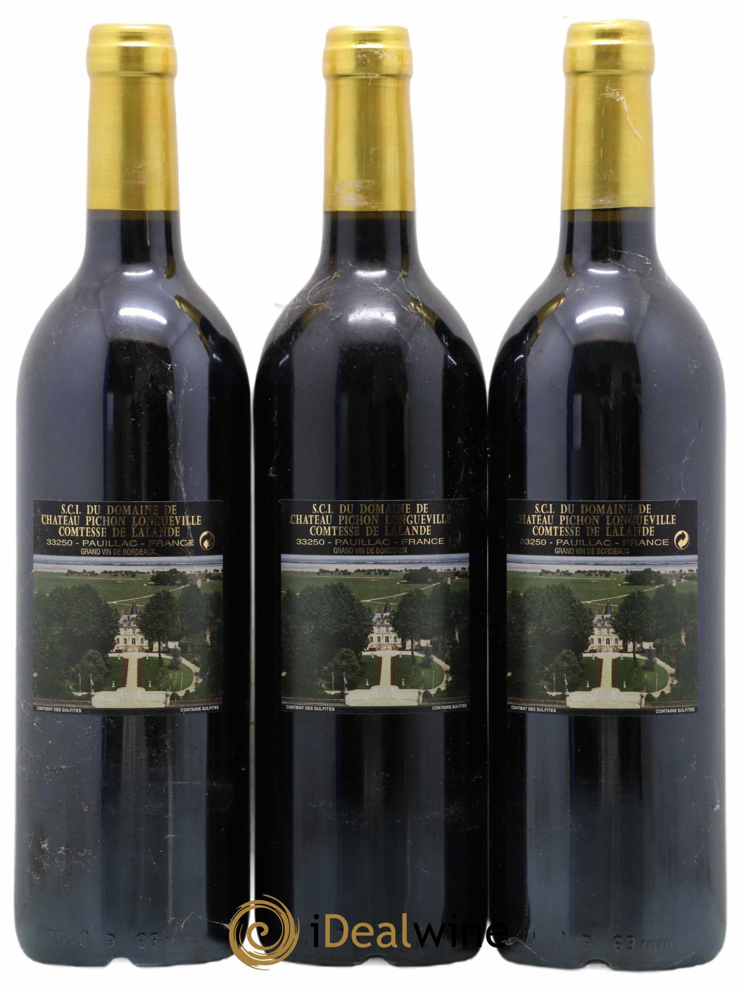 Château Pichon Longueville Comtesse de Lalande 2ème Grand Cru Classé 2003 - Lot de 3 bouteilles - 1