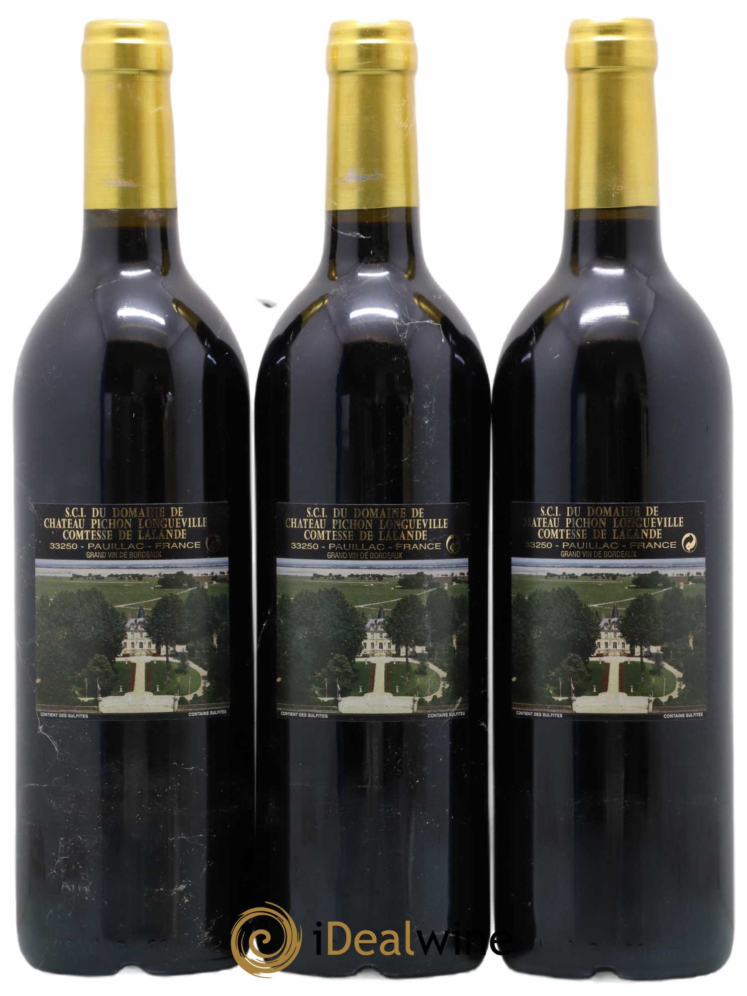 Château Pichon Longueville Comtesse de Lalande 2ème Grand Cru Classé 2003 - Lot de 3 bouteilles - 1