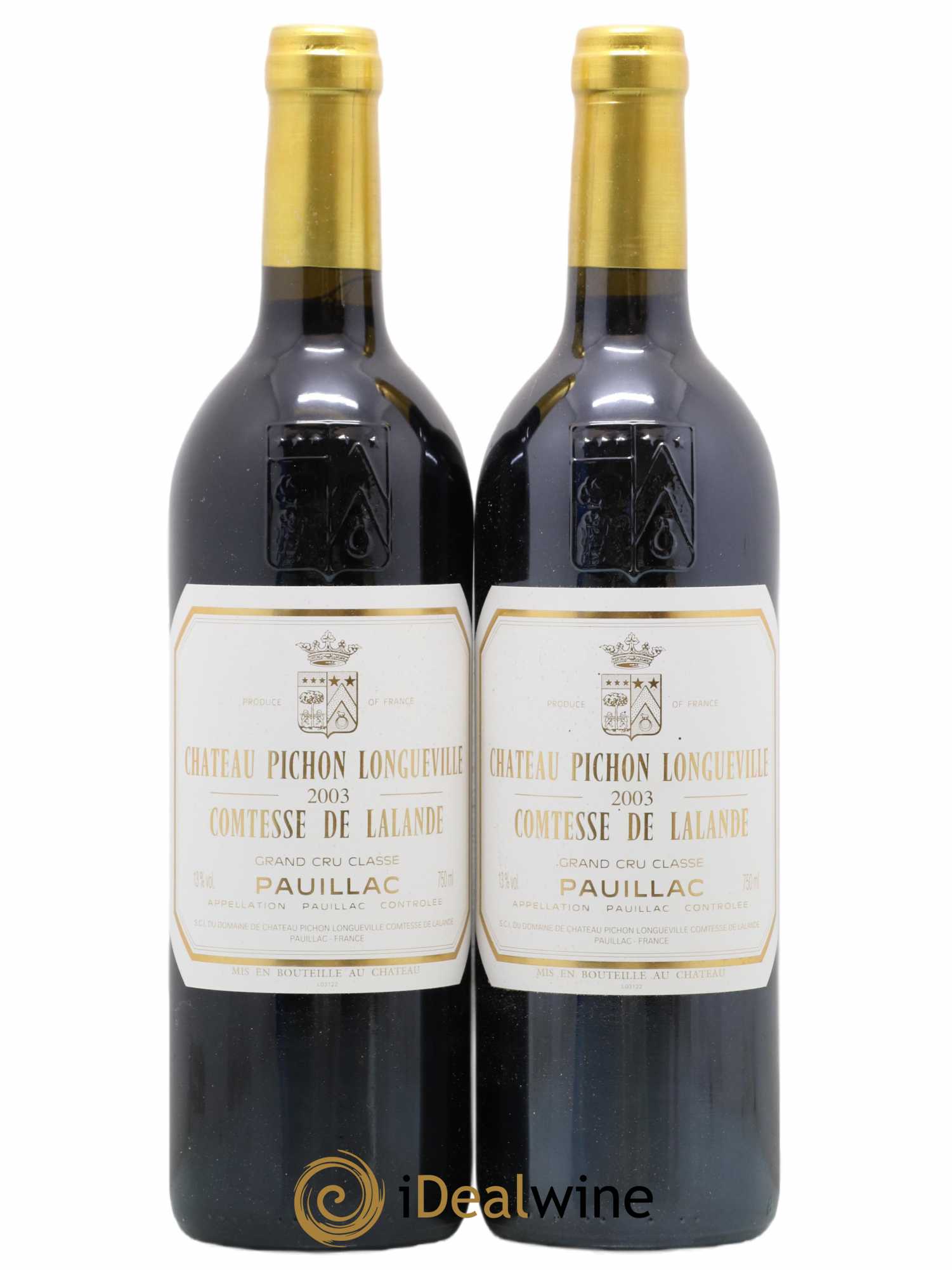 Château Pichon Longueville Comtesse de Lalande 2ème Grand Cru Classé 2003 - Lot de 2 bouteilles - 0