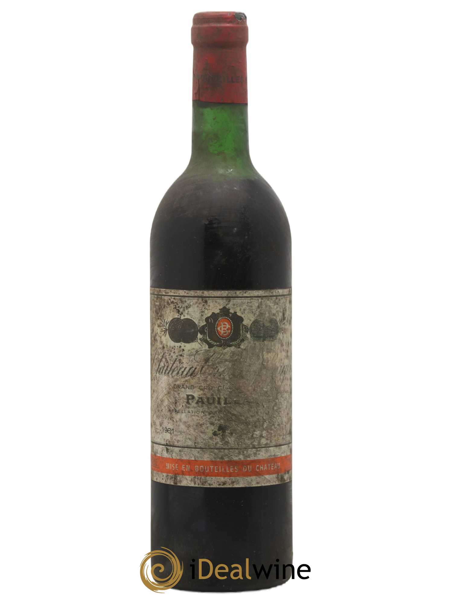 Château Croizet Bages 5ème Grand Cru Classé 1981 - Lot de 1 bouteille - 0