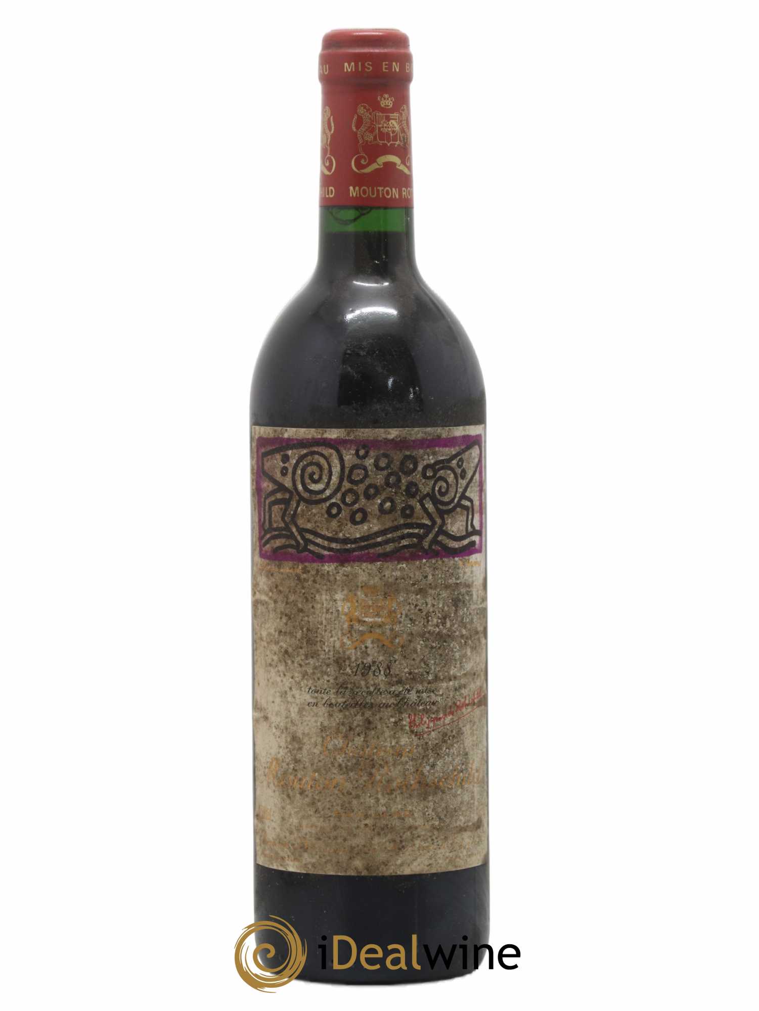 Château Mouton Rothschild 1er Grand Cru Classé 1988 - Lot de 1 bouteille - 0