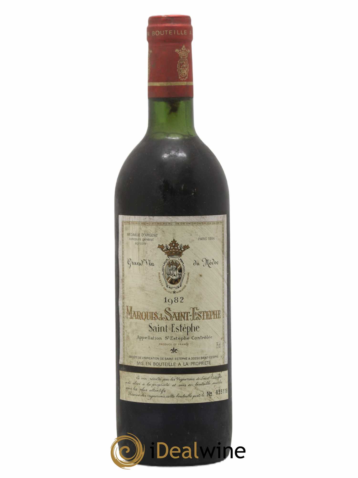 Marquis de Saint Estèphe 1982 - Lot de 1 bouteille - 0