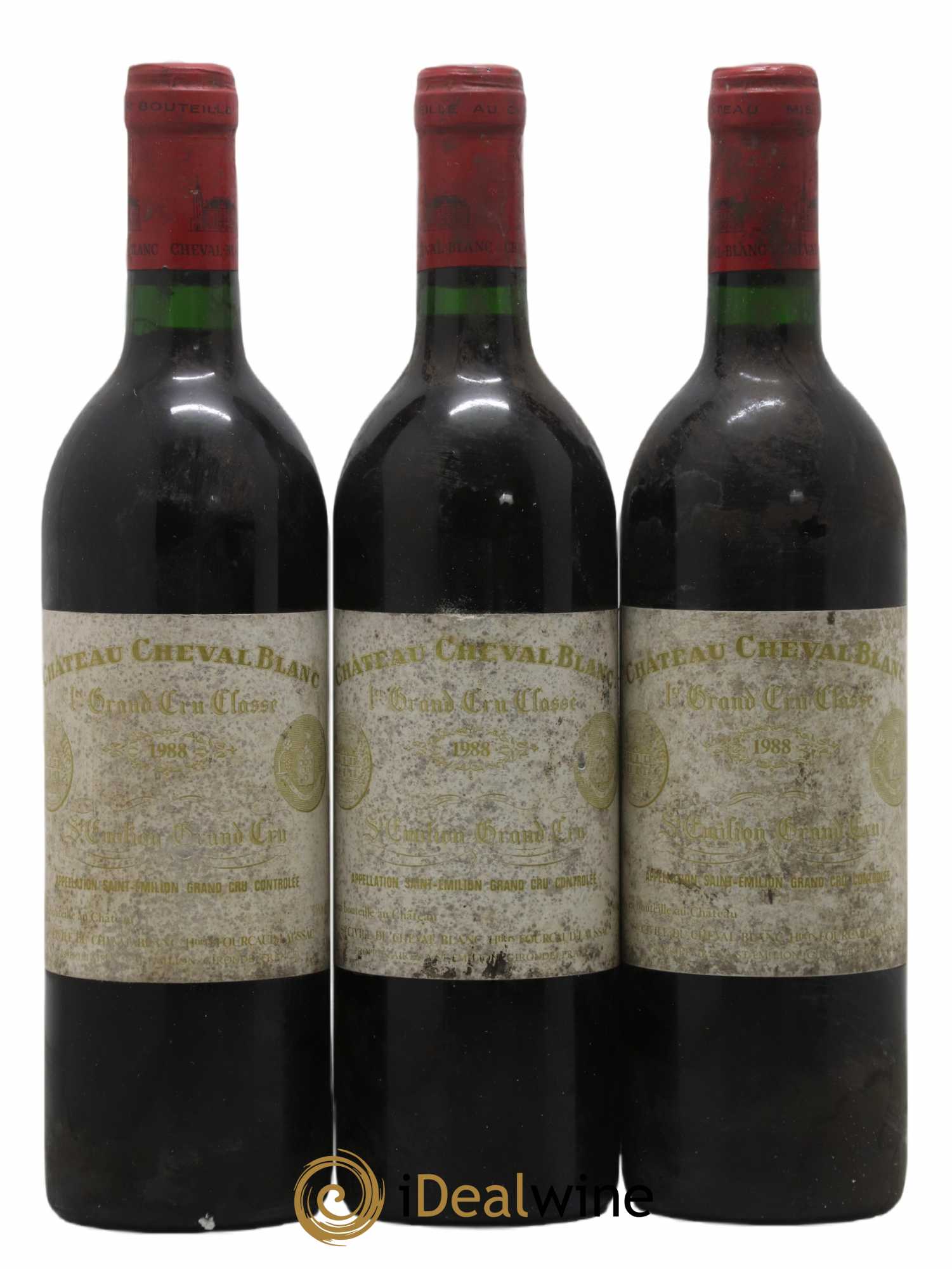 Château Cheval Blanc 1er Grand Cru Classé A 1988 - Lot de 3 bouteilles - 0