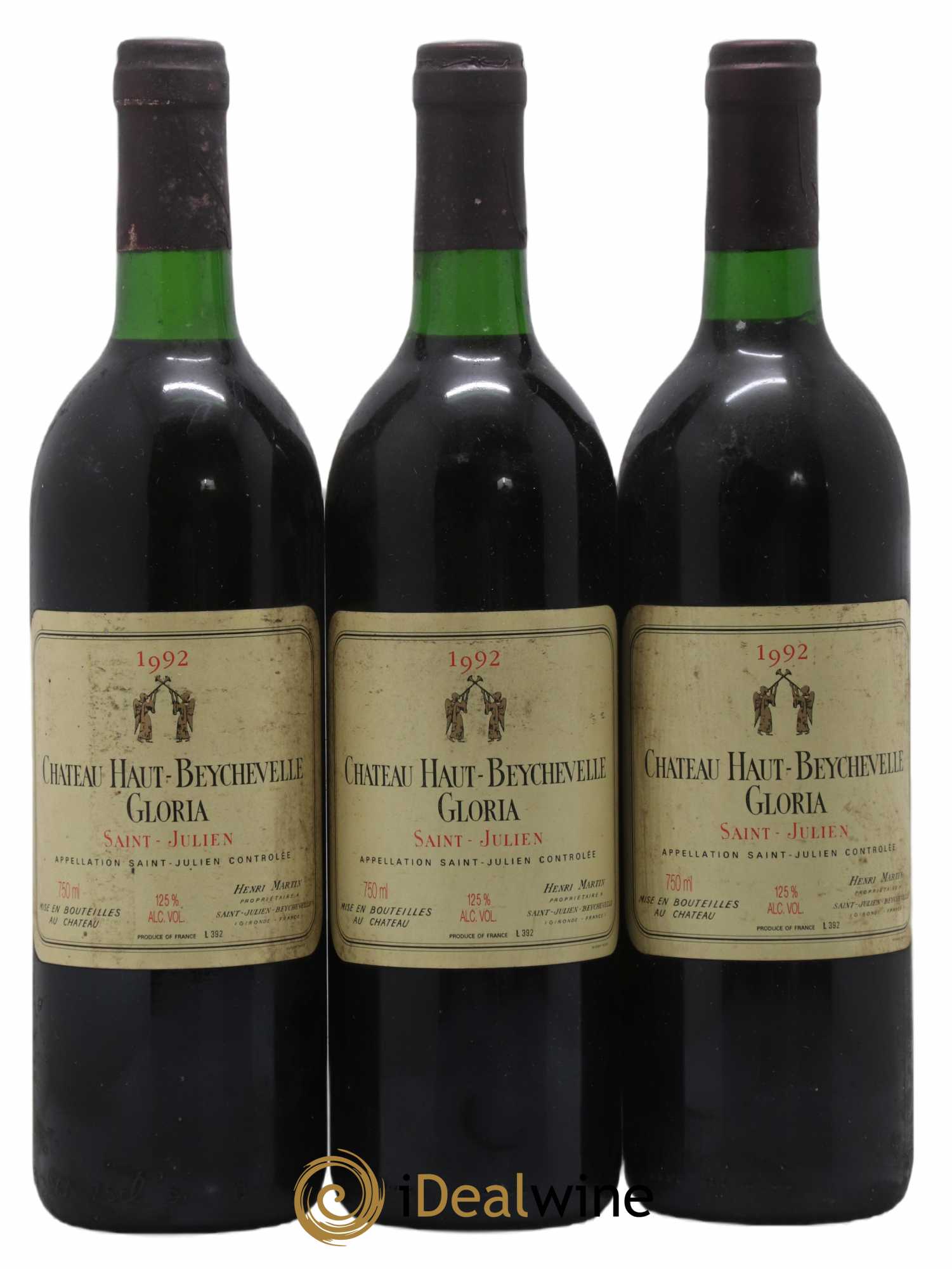 Château Haut Beychevelle Gloria 1992 - Lot de 3 bouteilles - 0