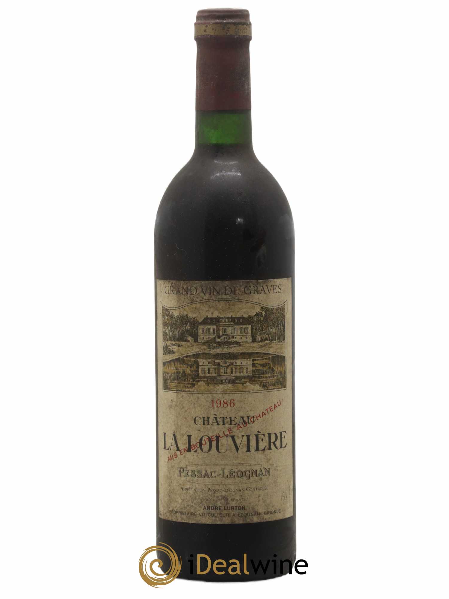 Château la Louvière 1986 - Lot de 1 bouteille - 0