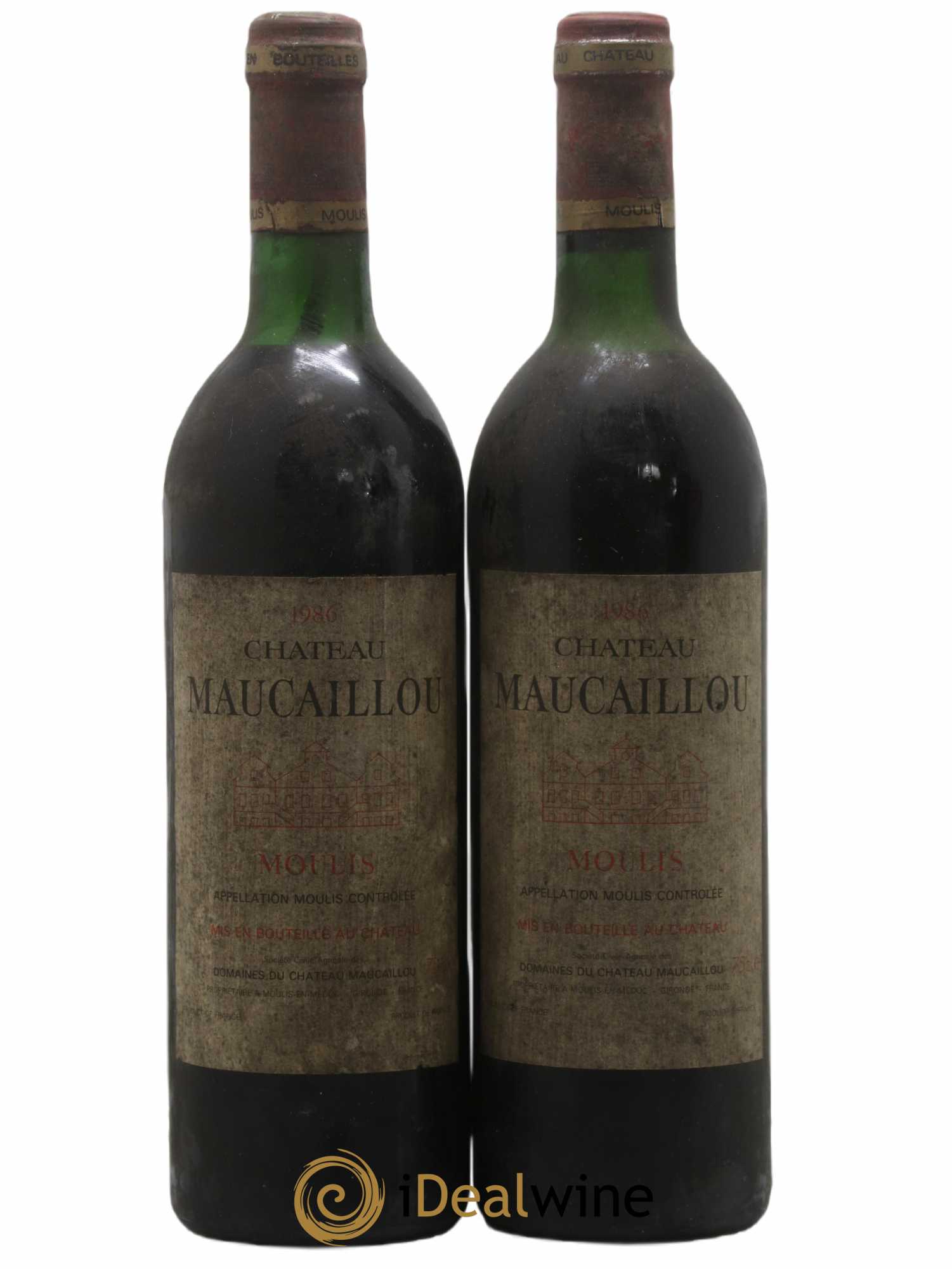 Château Maucaillou 1986 - Lot de 2 bouteilles - 0