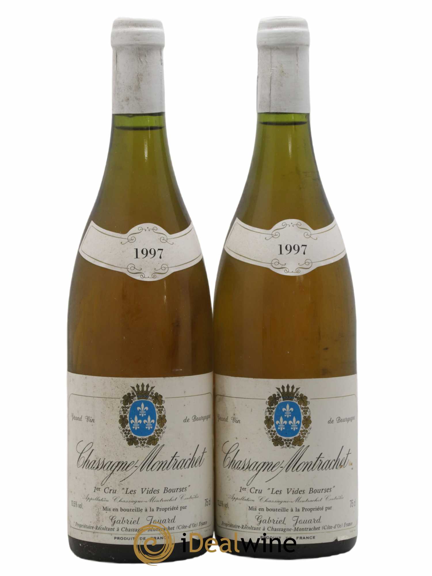 Chassagne-Montrachet 1er Cru Les Vides Bourses Gabriel Jouard 1997 - Lot de 2 bouteilles - 0