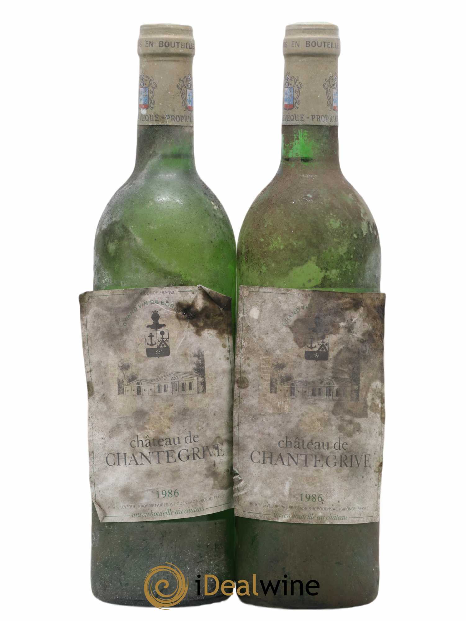 Château de Chantegrive 1986 - Lot de 2 bouteilles - 0