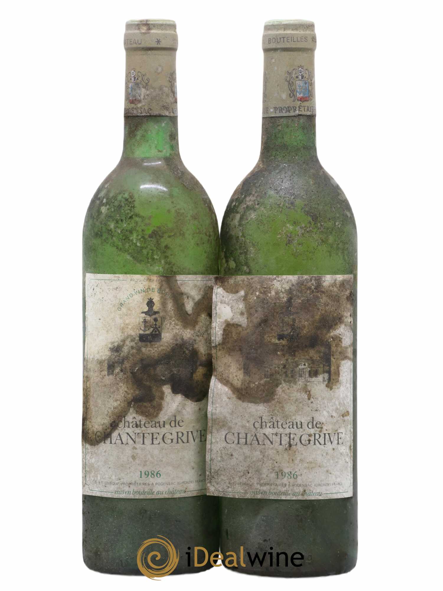 Château de Chantegrive (sans prix de réserve) 1986 - Lot de 2 bouteilles - 0