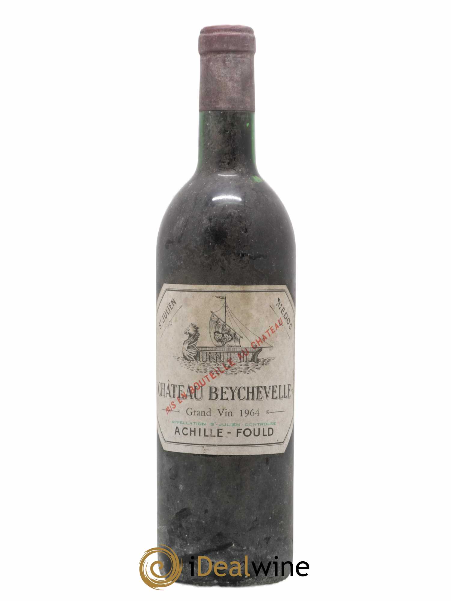Château Beychevelle 4ème Grand Cru Classé 1964 - Lot de 1 bouteille - 0