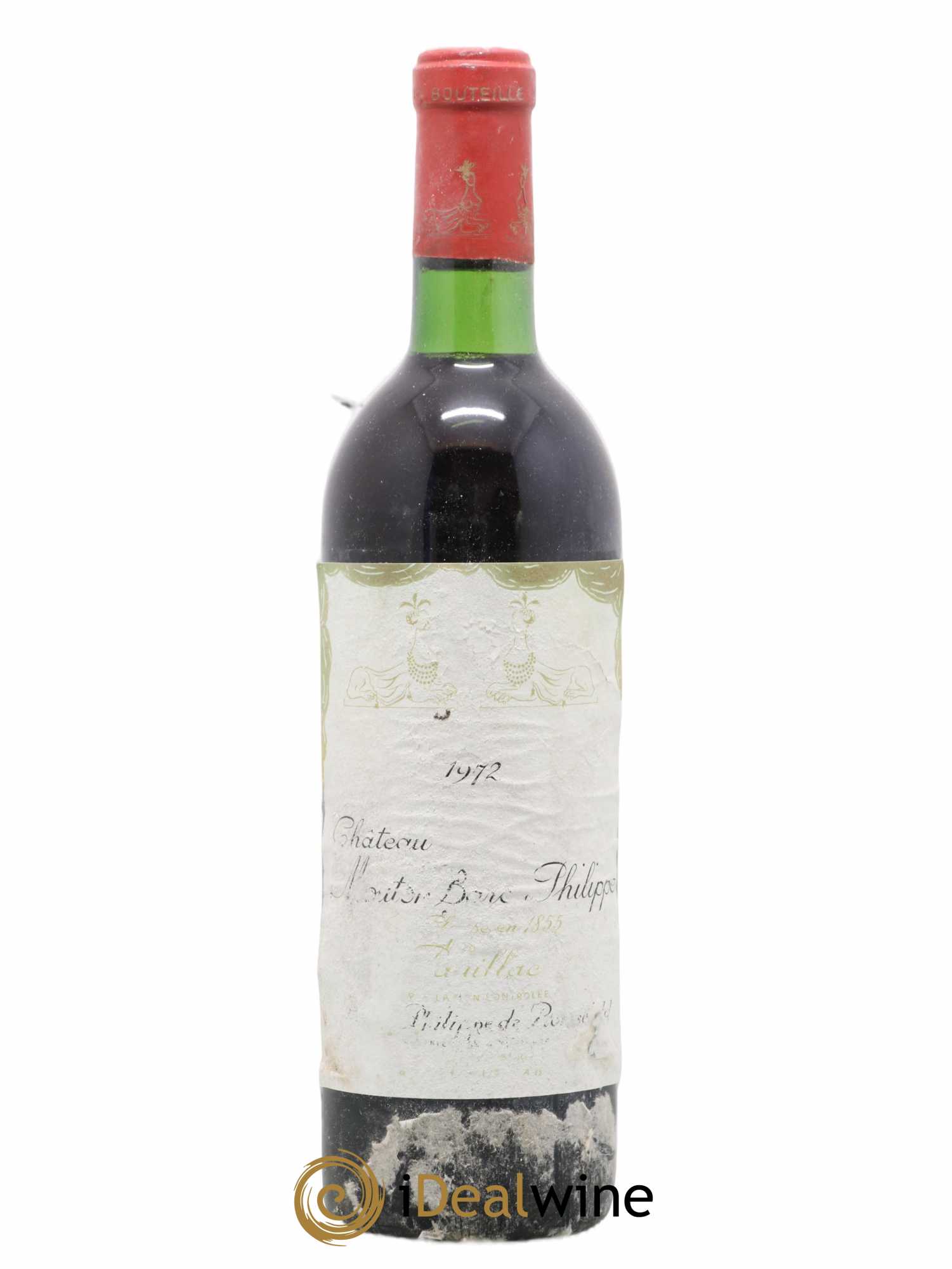 Château d' Armailhac - Mouton Baron(ne) Philippe 5ème Grand Cru Classé 1972 - Lot de 1 bouteille - 0