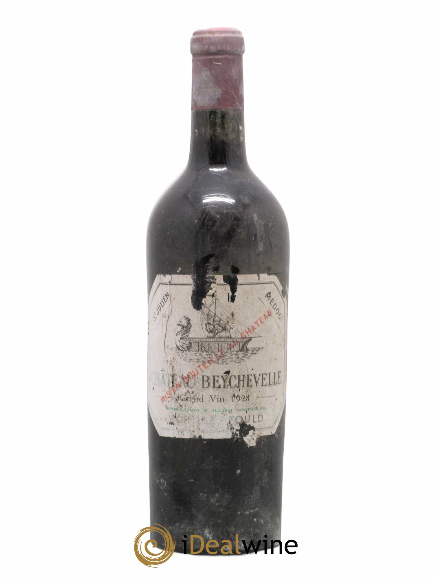 Château Beychevelle 4ème Grand Cru Classé 1928 - Lot de 1 bouteille - 0