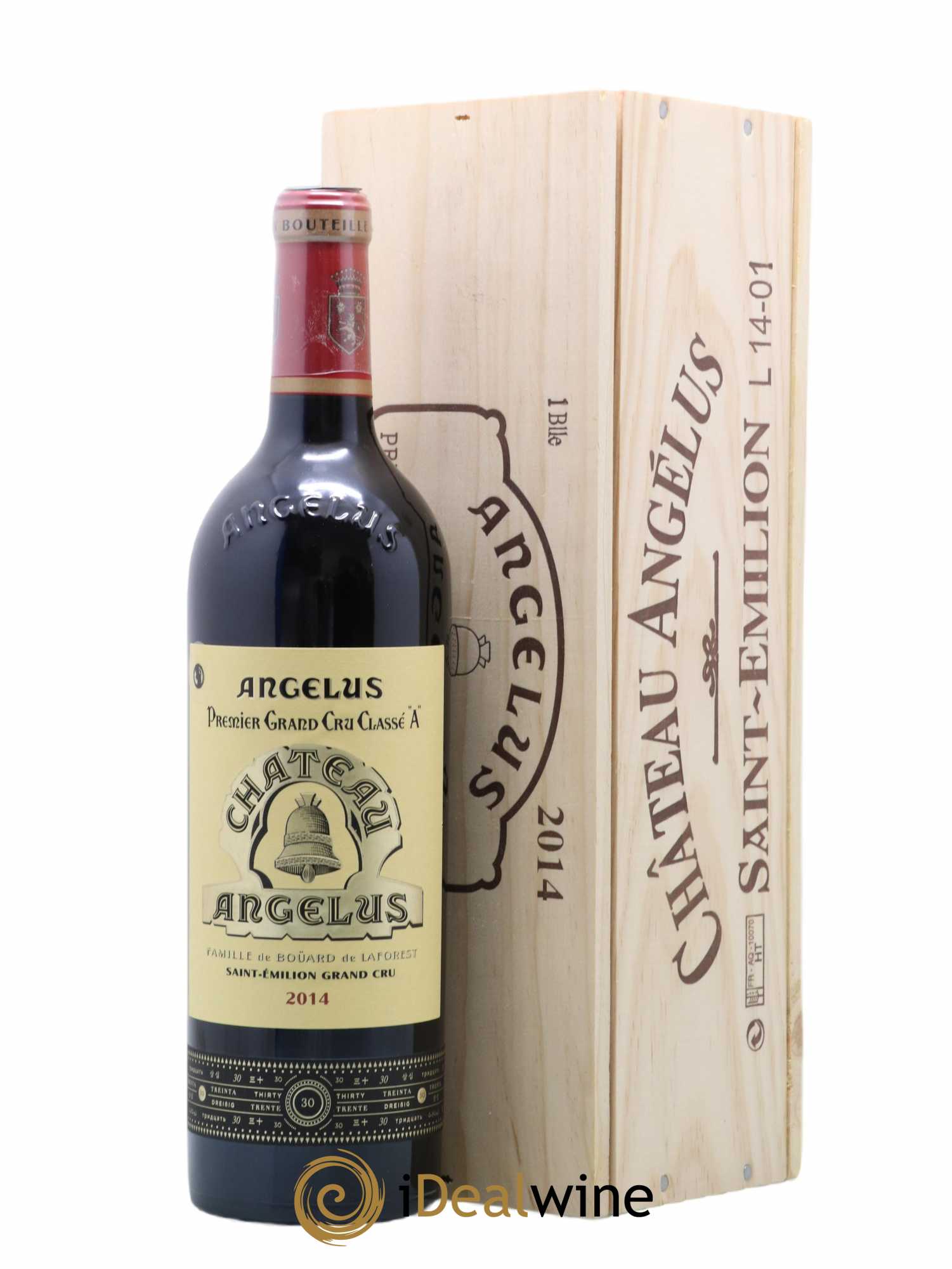 Château Angélus 1er Grand Cru Classé A 2014 - Lot de 1 bouteille - 0