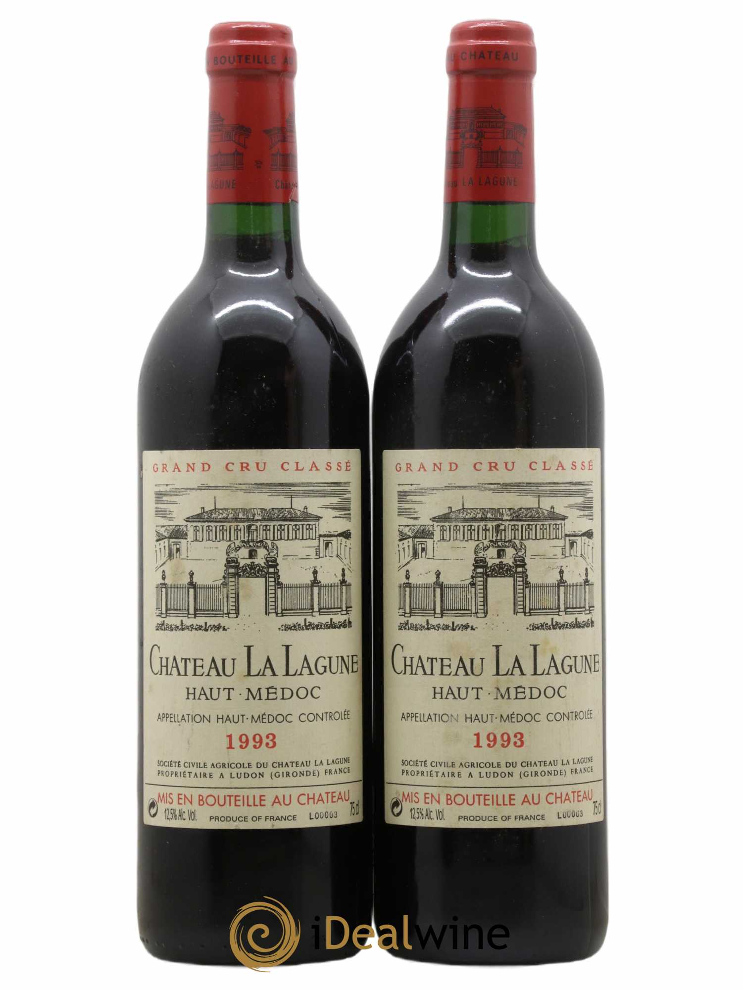 Château la Lagune 3ème Grand Cru Classé 1993 - Lot de 2 bouteilles - 0