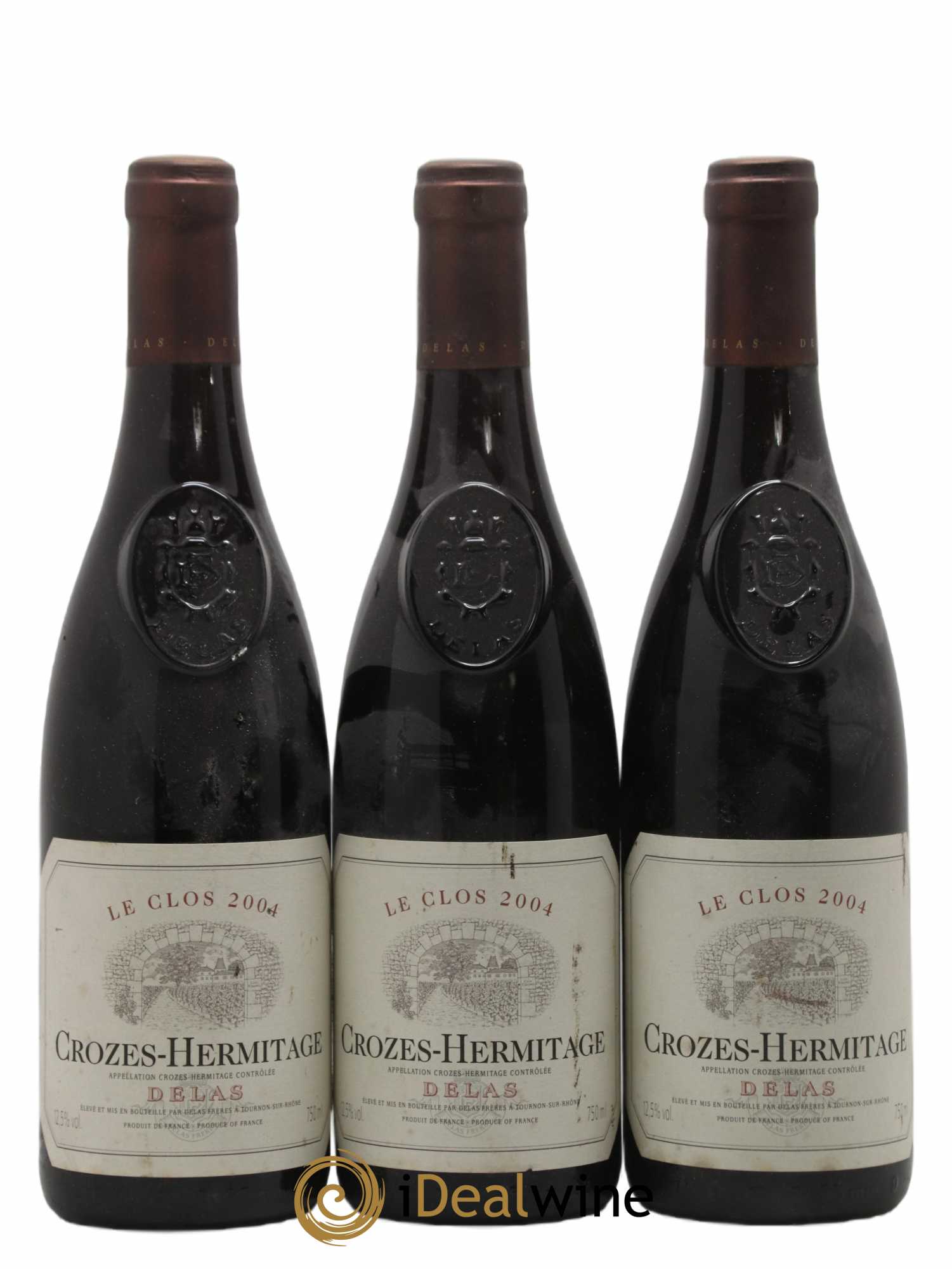 Crozes-Hermitage Le Clos Delas Frères 2004 - Lot de 3 bouteilles - 0