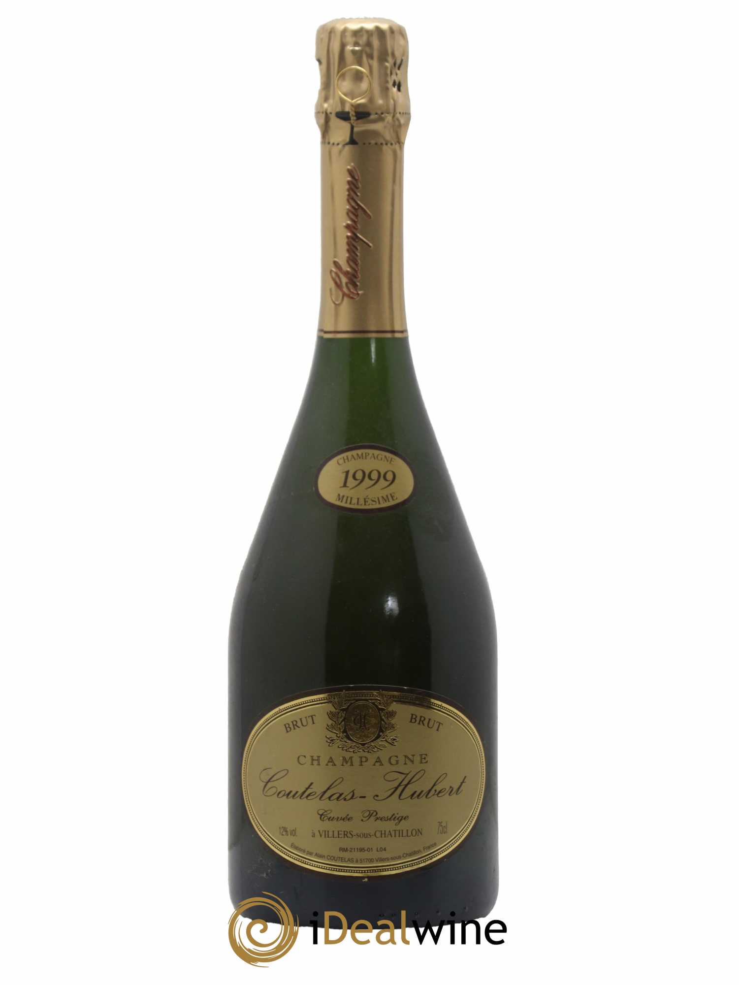 Champagne Cuvée Prestige Hubert Coutelas 1999 - Lot de 1 bouteille - 0