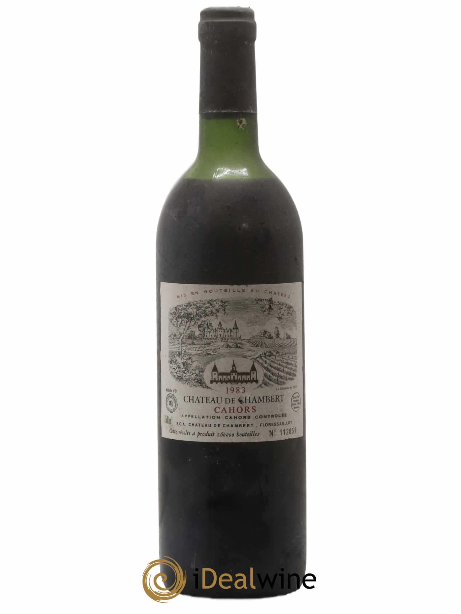 Cahors Château de Chambert 1983 - Lot de 1 bouteille - 0