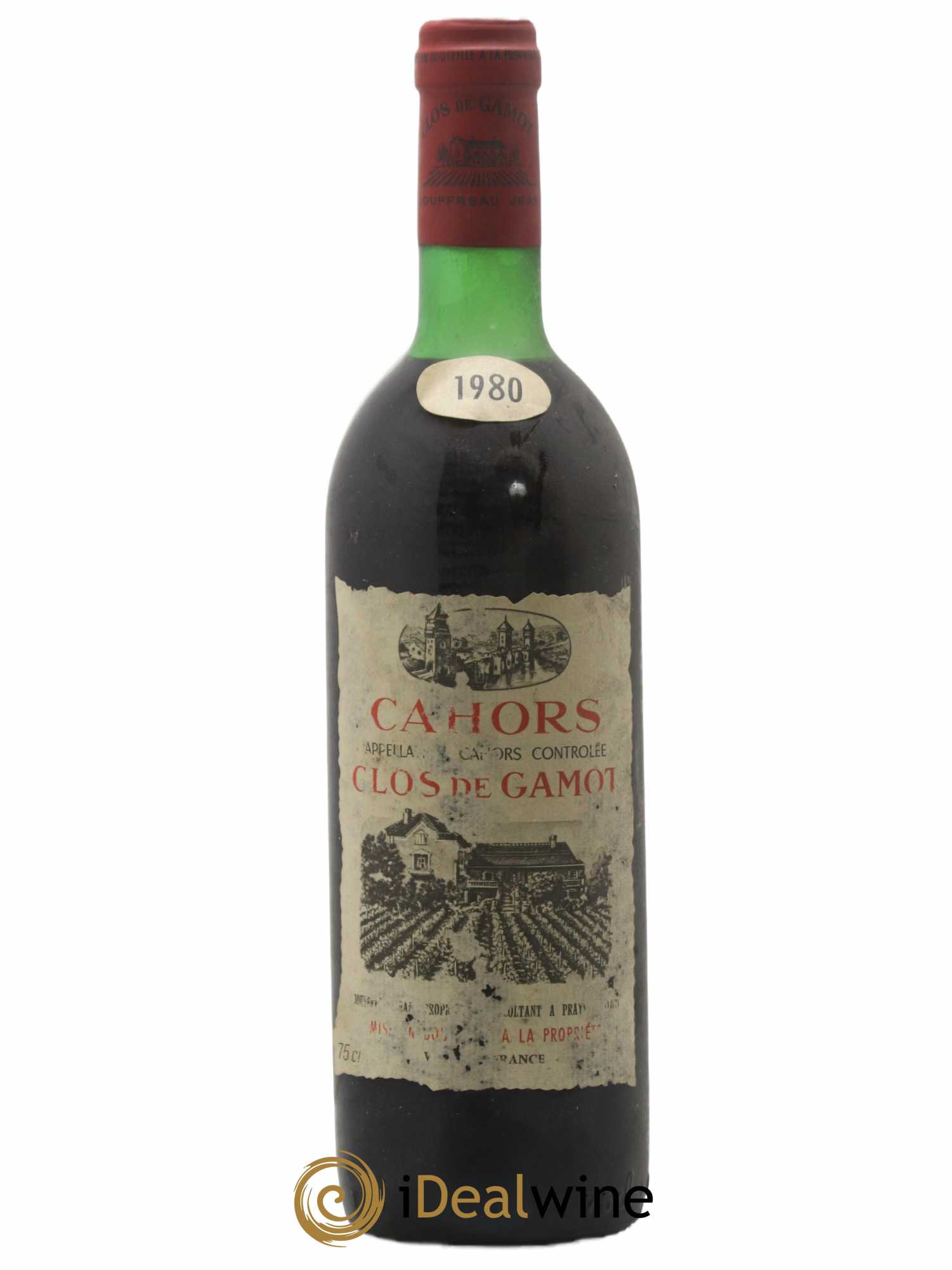 Cahors Clos de Gamot famille Jouffreau 1980 - Lot de 1 bouteille - 0