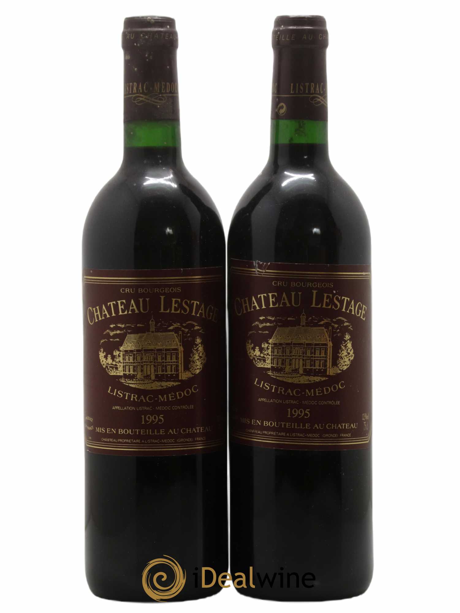 Château Lestage Cru Bourgeois 1995 - Lot de 2 bouteilles - 0