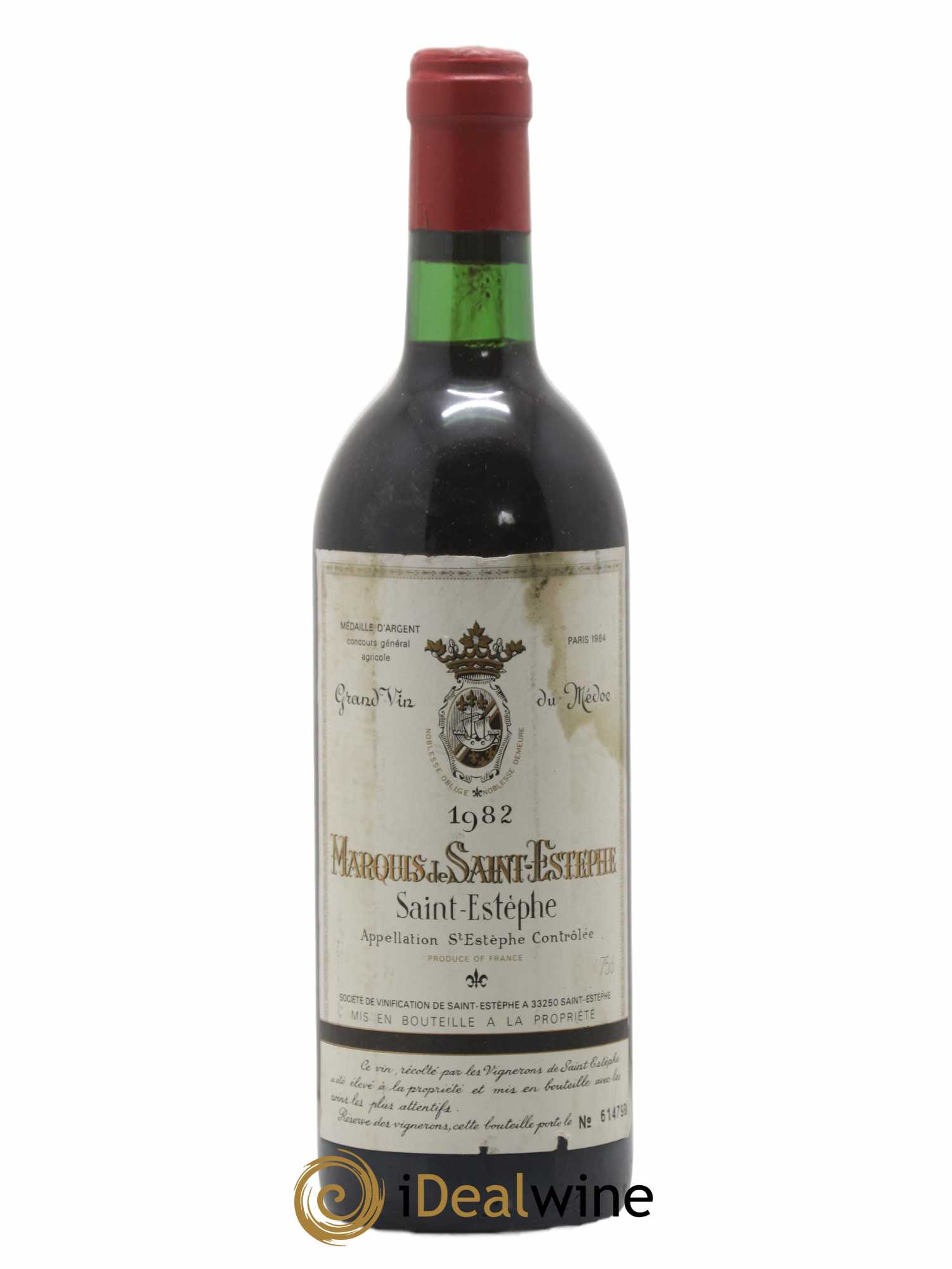 Marquis de Saint Estèphe 1982 - Lot de 1 bouteille - 0