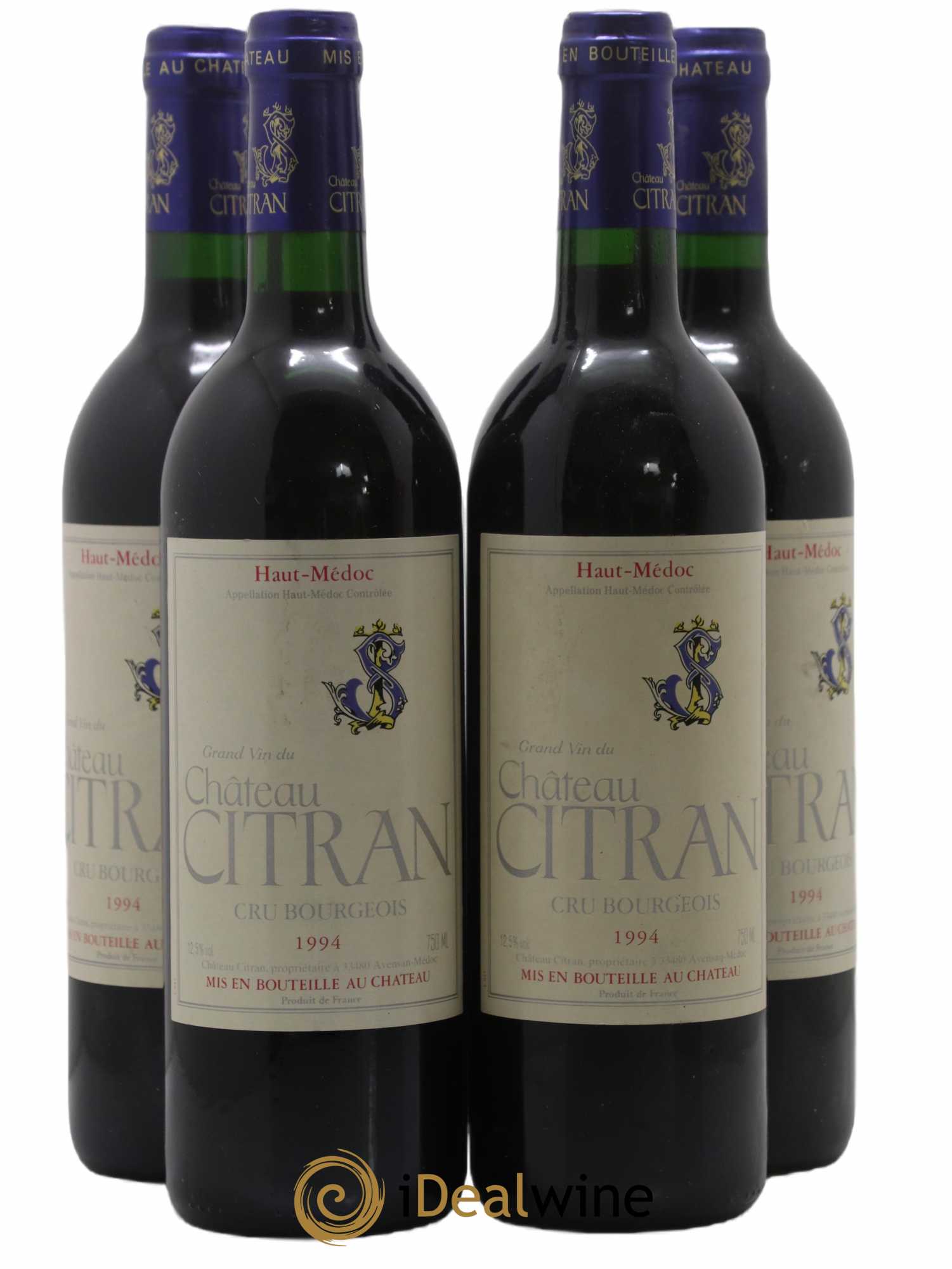 Château Citran Cru Bourgeois (sans prix de réserve) 1994 - Lot de 4 bouteilles - 0