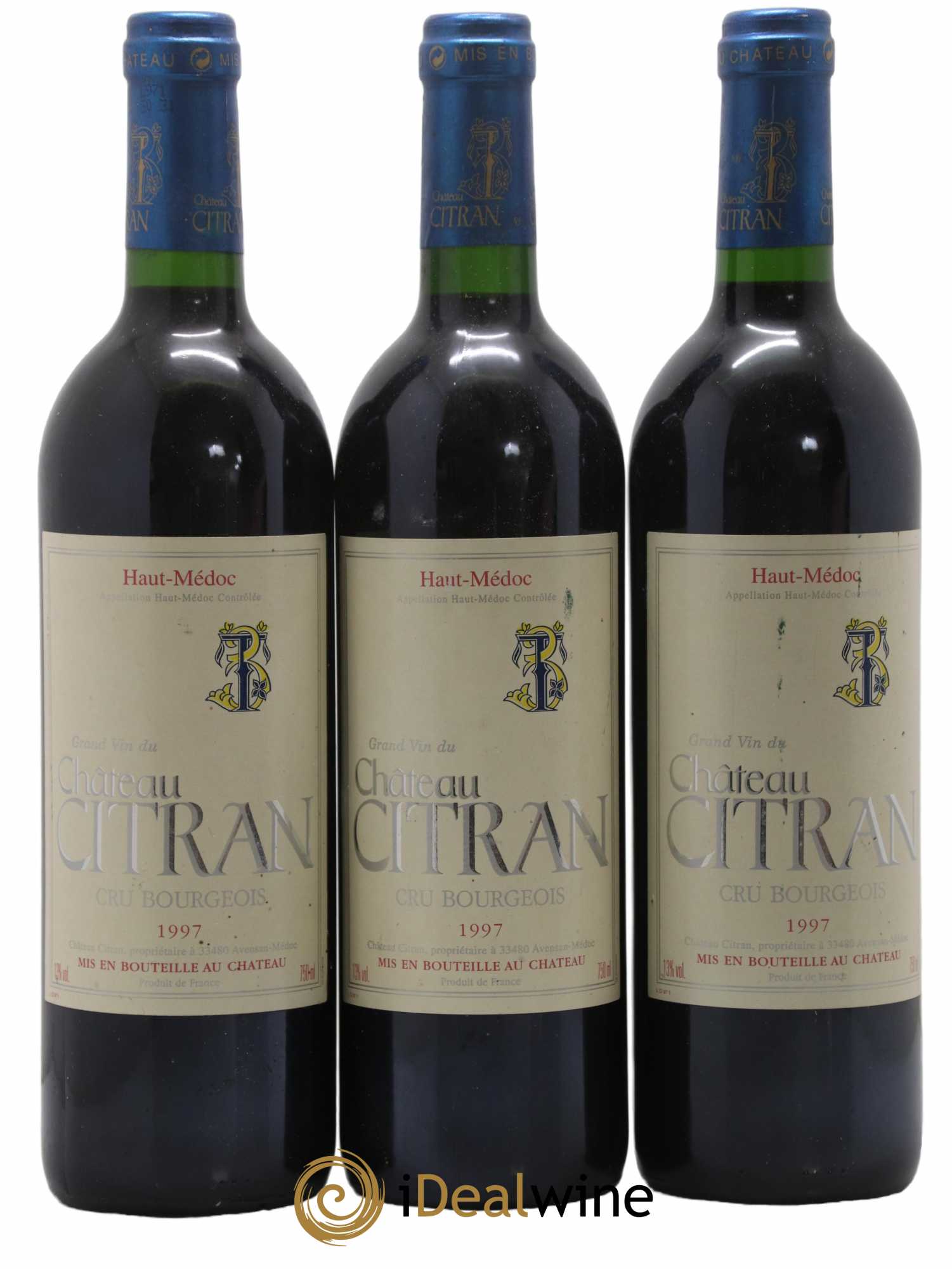 Château Citran Cru Bourgeois (sans prix de réserve) 1997 - Lot de 3 bouteilles - 0