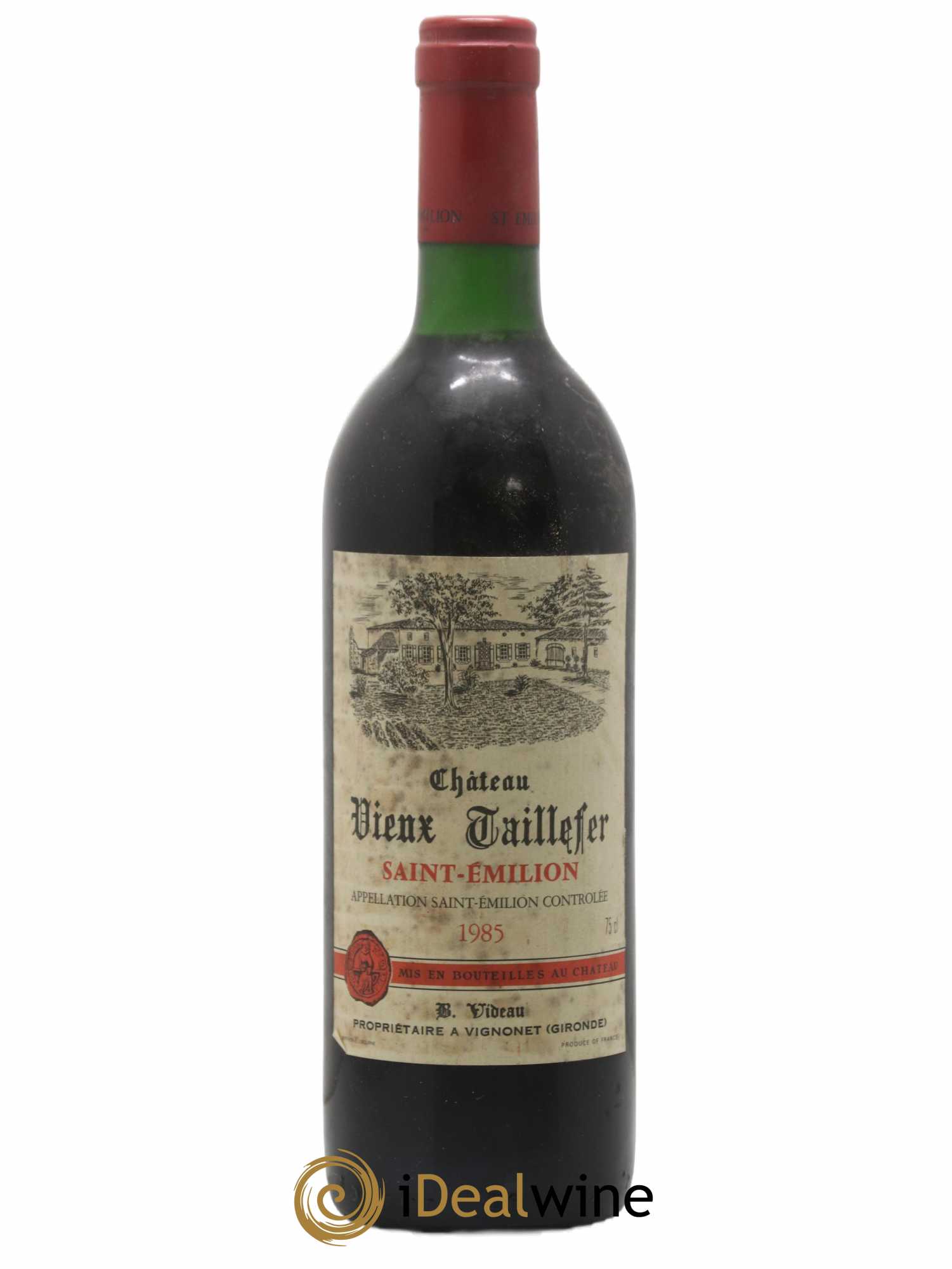 Saint-Émilion Chateau Vieux Taillefer 1985 - Lot de 1 bouteille - 0