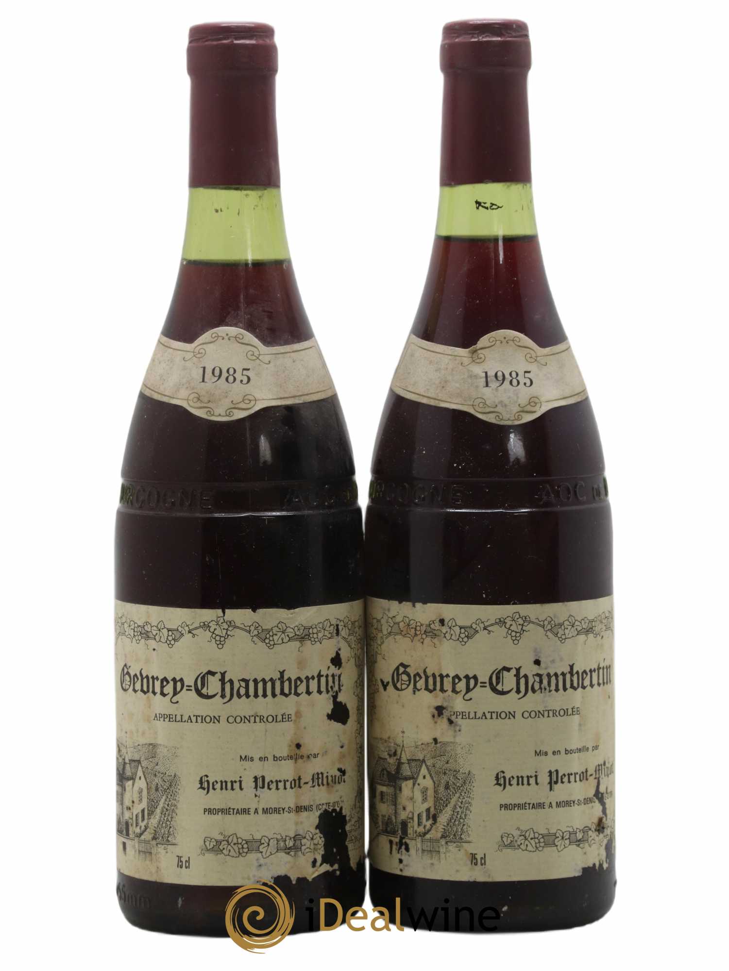 Gevrey-Chambertin Vieilles vignes Perrot-Minot 1985 - Lot de 2 bouteilles - 0