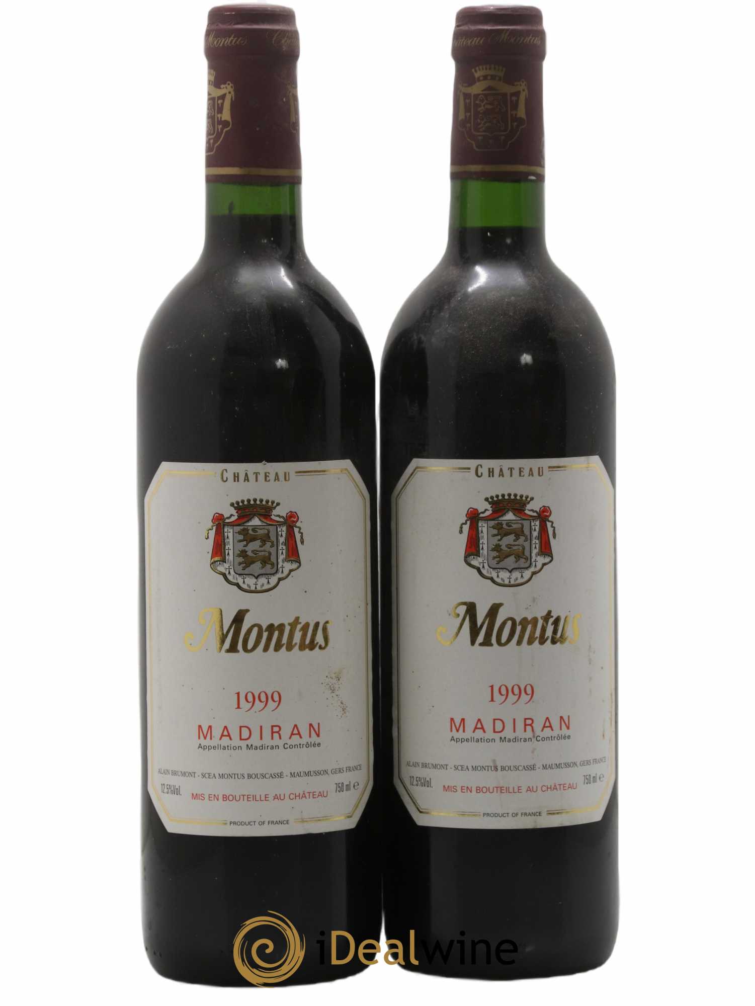 Madiran Château Montus Alain Brumont 1999 - Lot de 2 bouteilles - 0