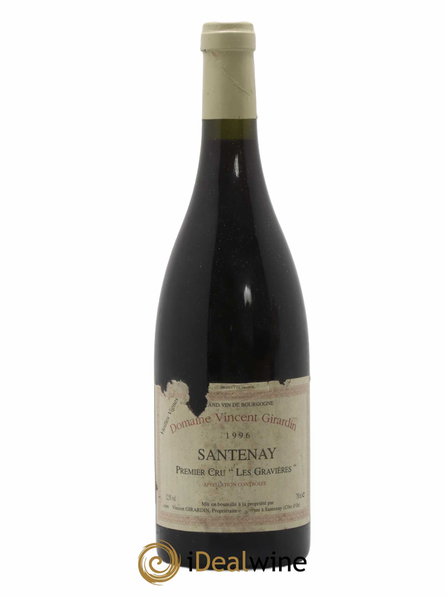 Santenay 1er Cru Les Gravières Vincent Girardin (Domaine) 1996 - Lot de 1 bouteille - 0