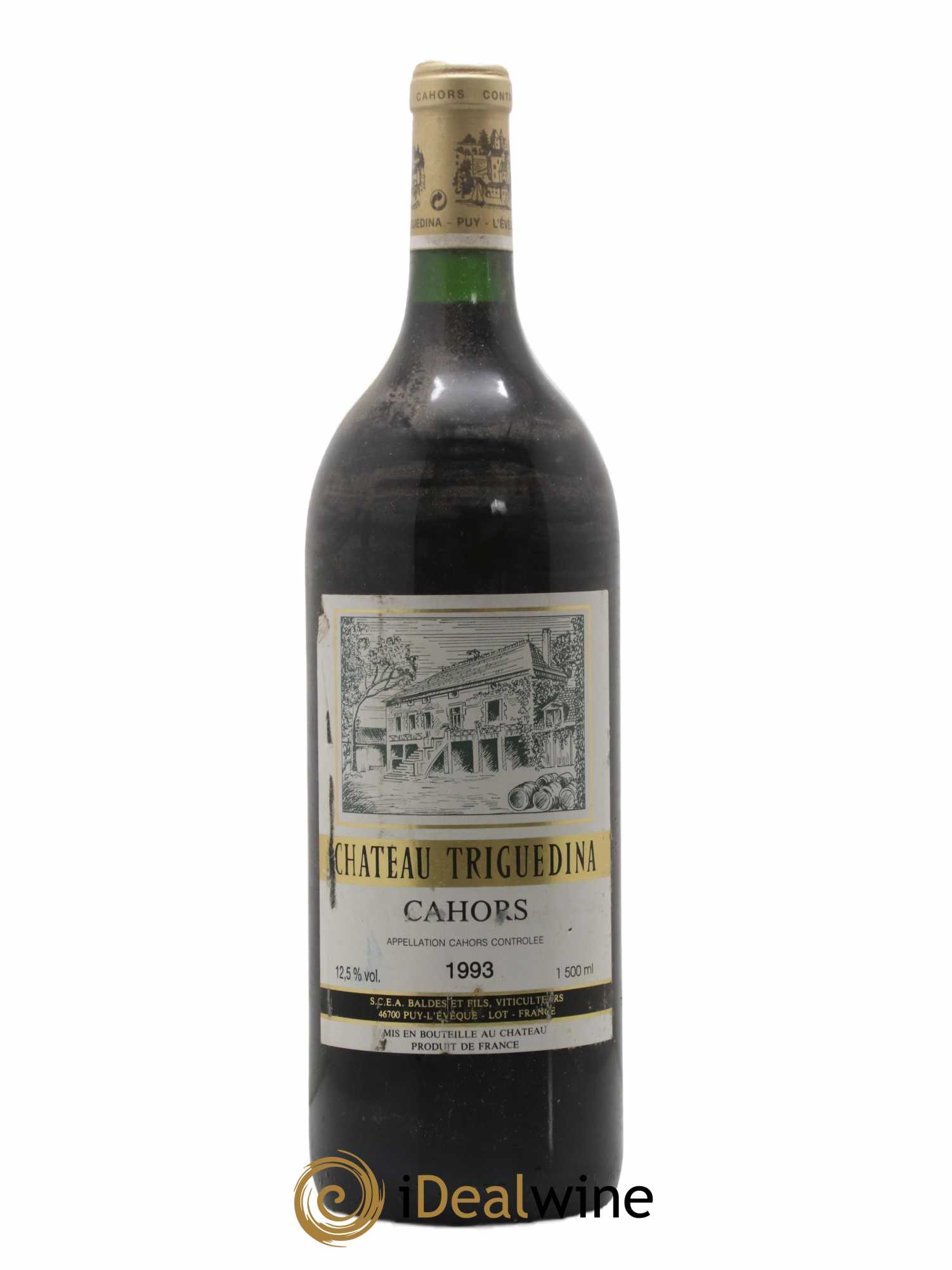 Cahors Clos Triguedina Au Coin du Bois Jean-Luc Baldès 1993 - Lot de 1 magnum - 0