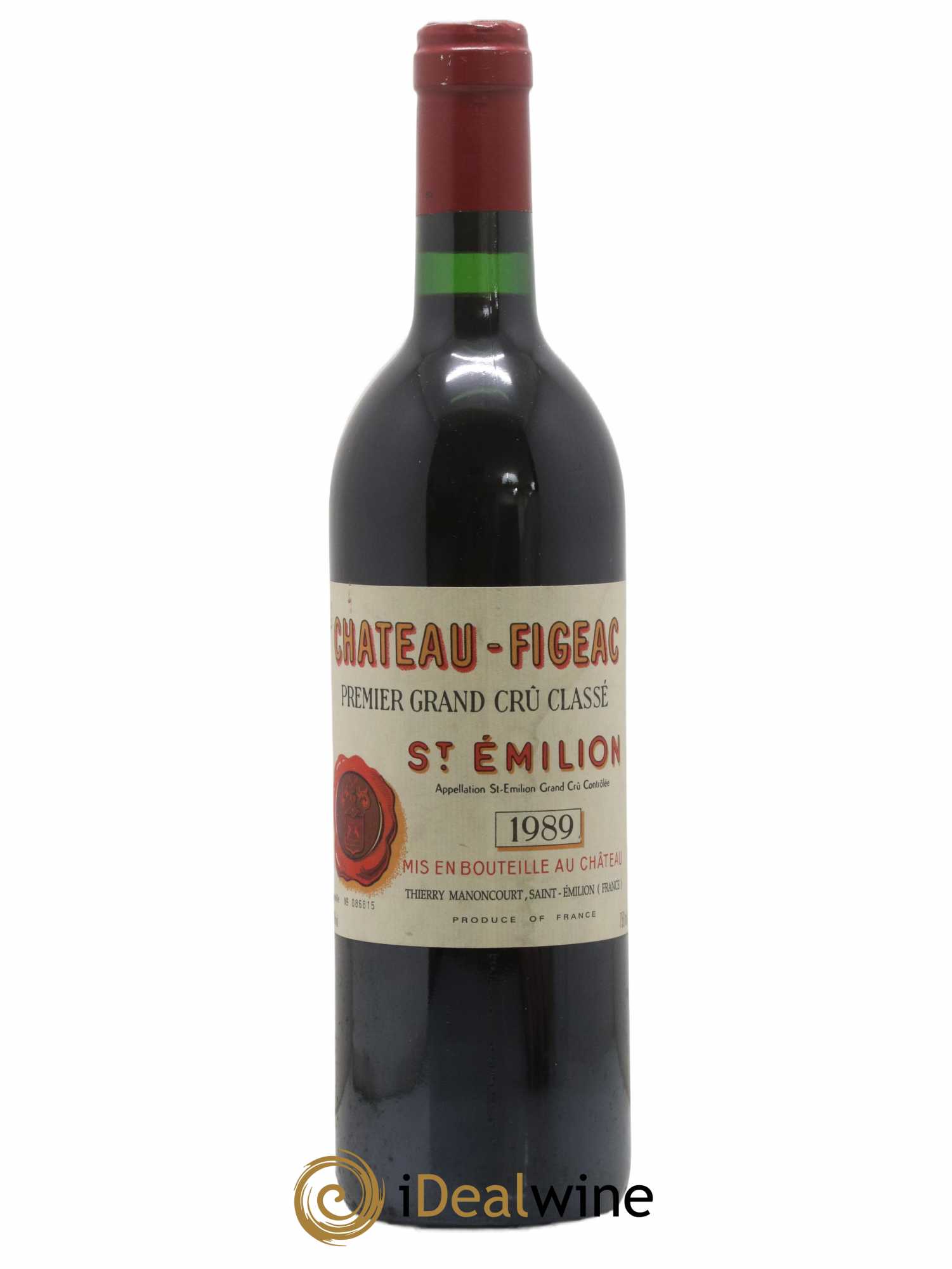 Château Figeac 1er Grand Cru Classé A 1989 - Lot de 1 bouteille - 0