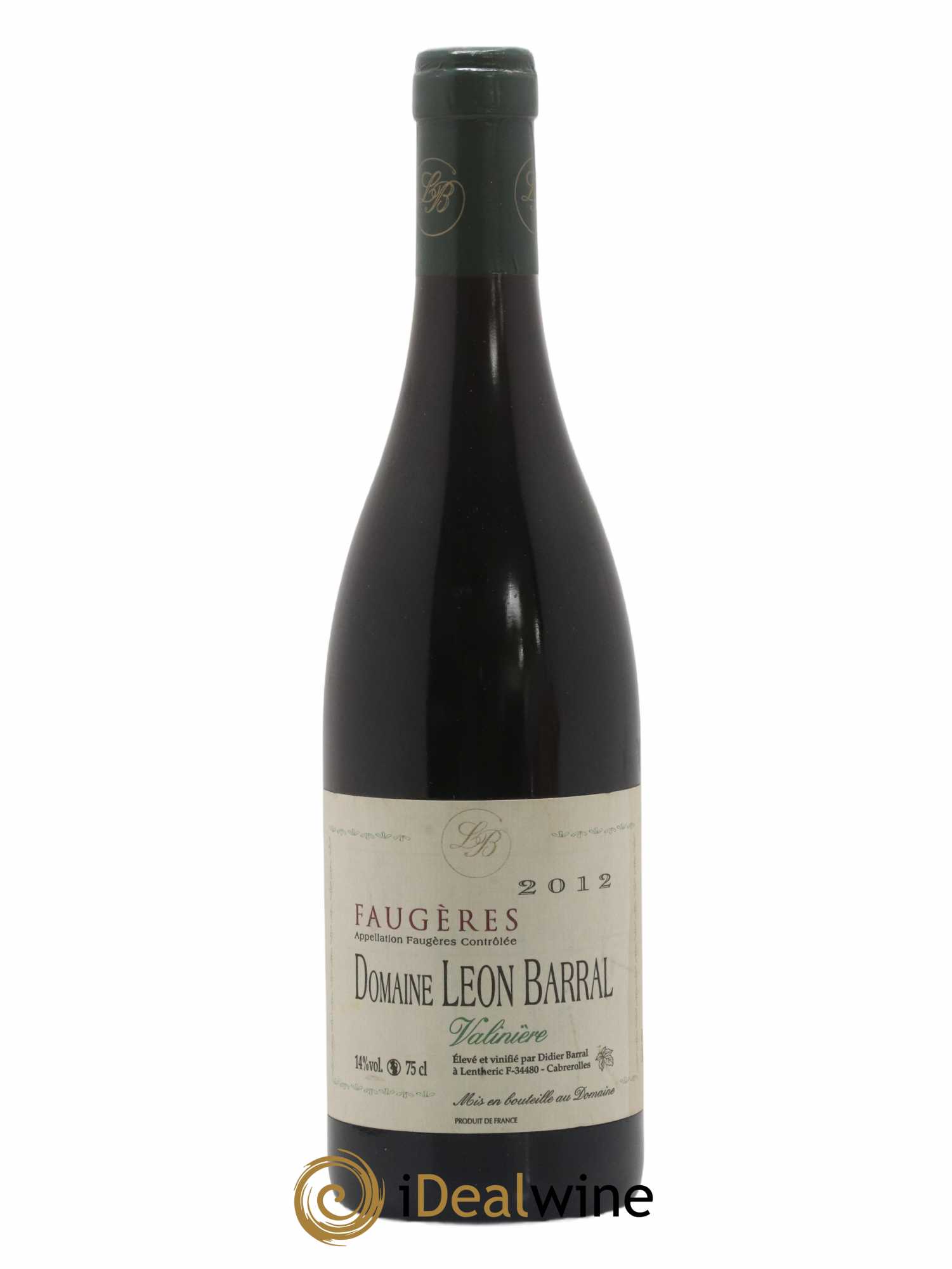 Faugères Valinière Domaine Léon Barral 2012 - Lot de 1 bouteille - 0