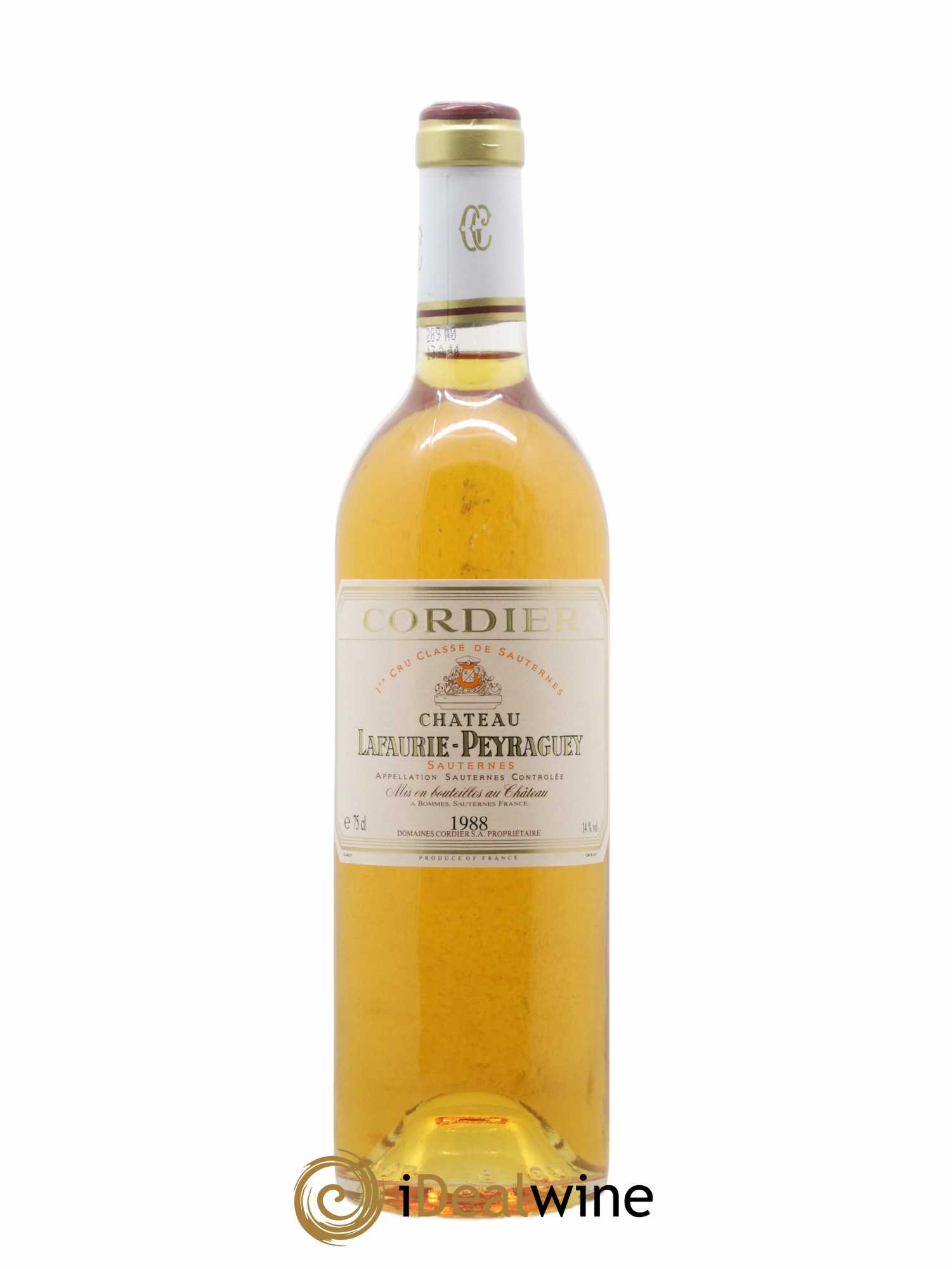 Château Lafaurie-Peyraguey 1er Grand Cru Classé 1988 - Lot de 1 bouteille - 0
