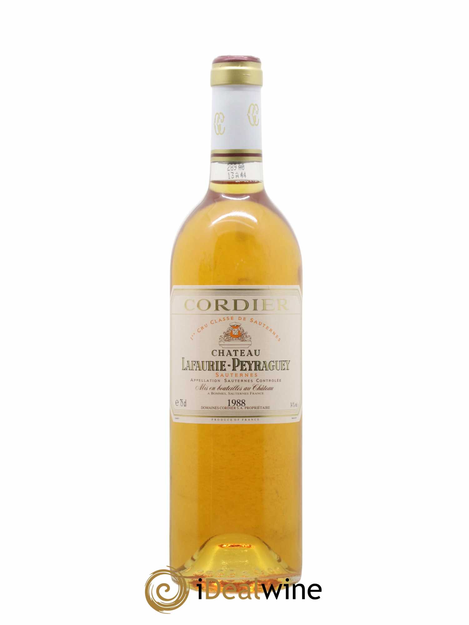 Château Lafaurie-Peyraguey 1er Grand Cru Classé 1988 - Lot de 1 bouteille - 0