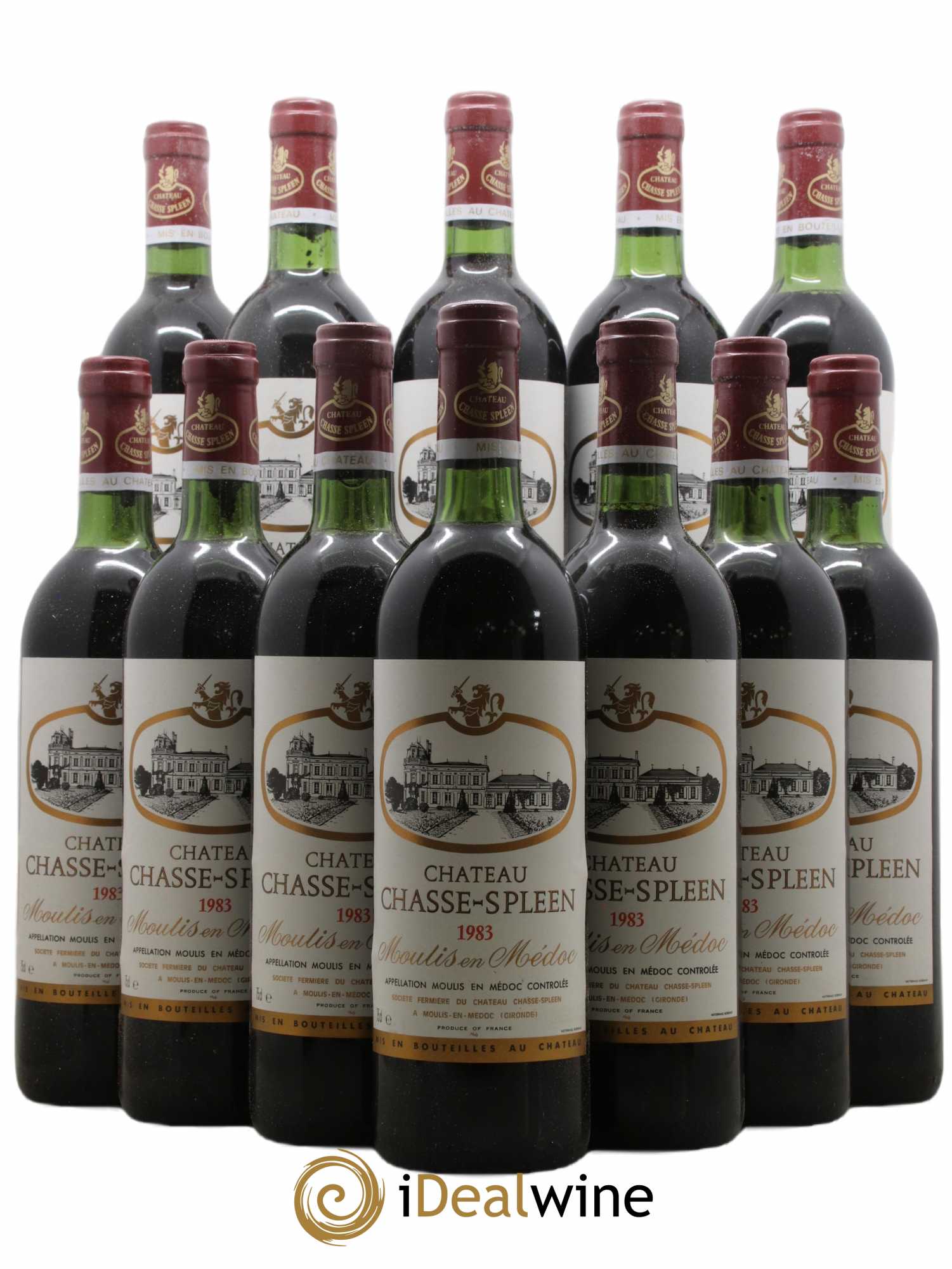 Château Chasse Spleen 1983 - Lot de 12 bouteilles - 0