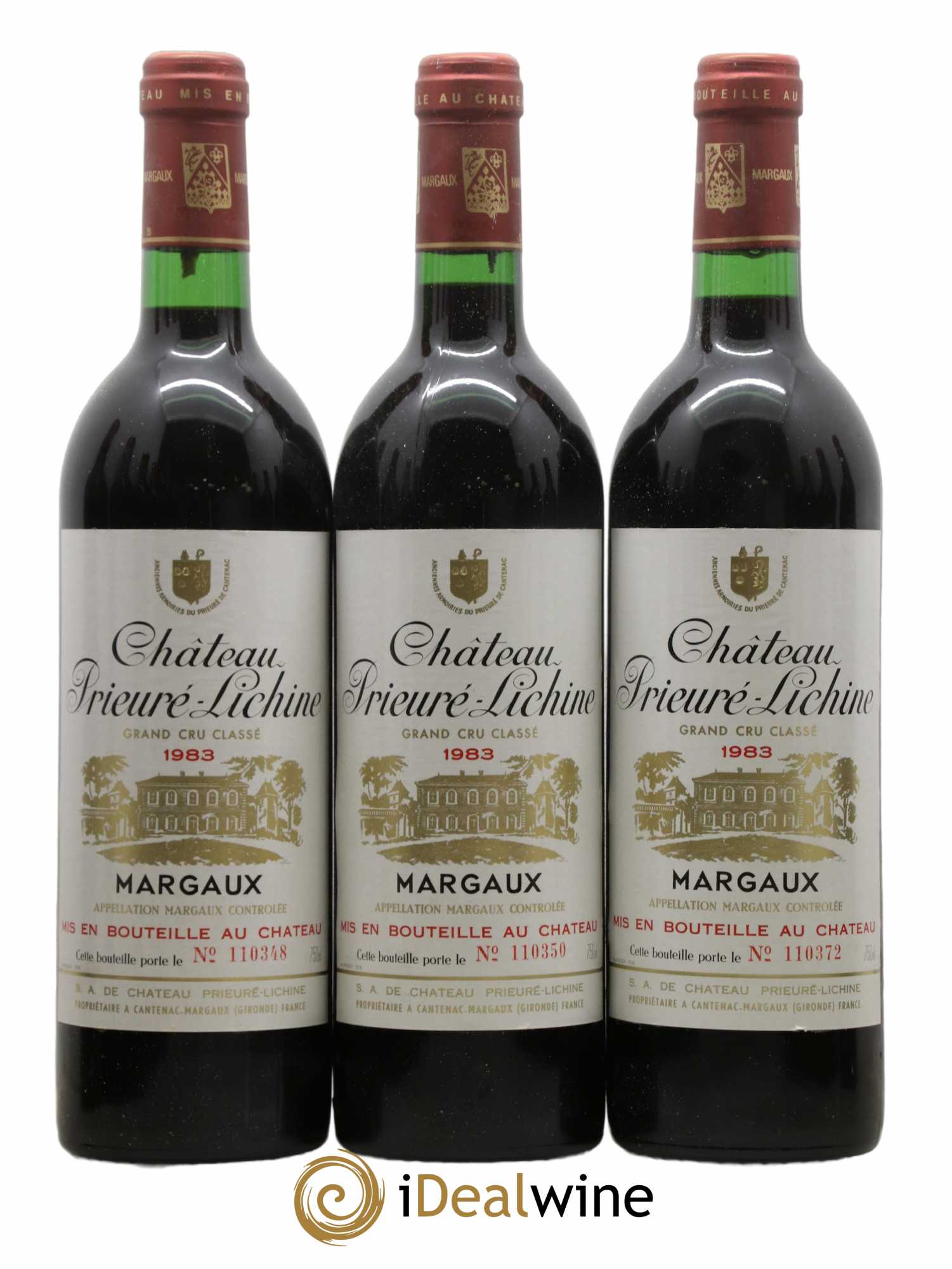 Château Prieuré Lichine 4ème Grand Cru Classé 1983 - Lot de 12 bouteilles - 1