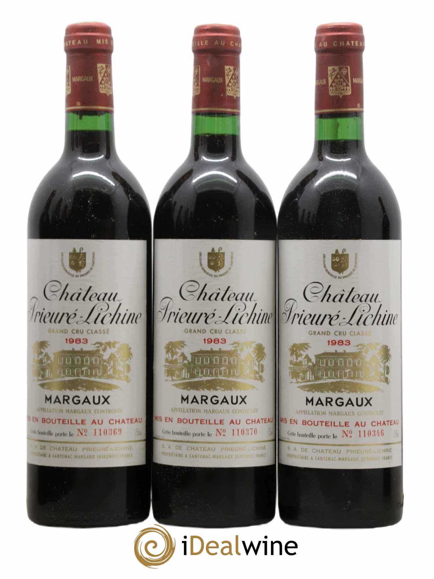 Château Prieuré Lichine 4ème Grand Cru Classé 1983 - Lot de 12 bouteilles - 2