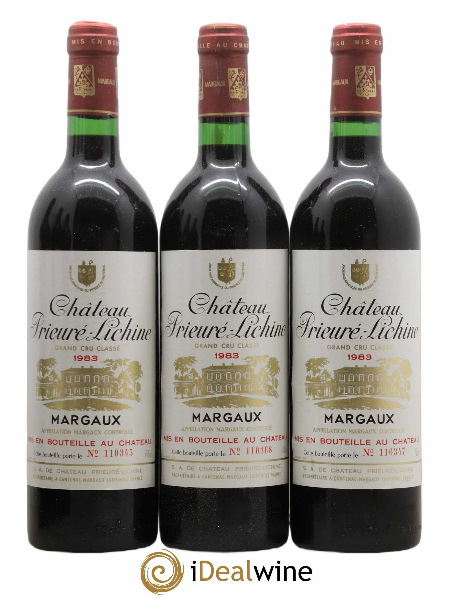 Château Prieuré Lichine 4ème Grand Cru Classé 1983 - Lot de 12 bouteilles - 3