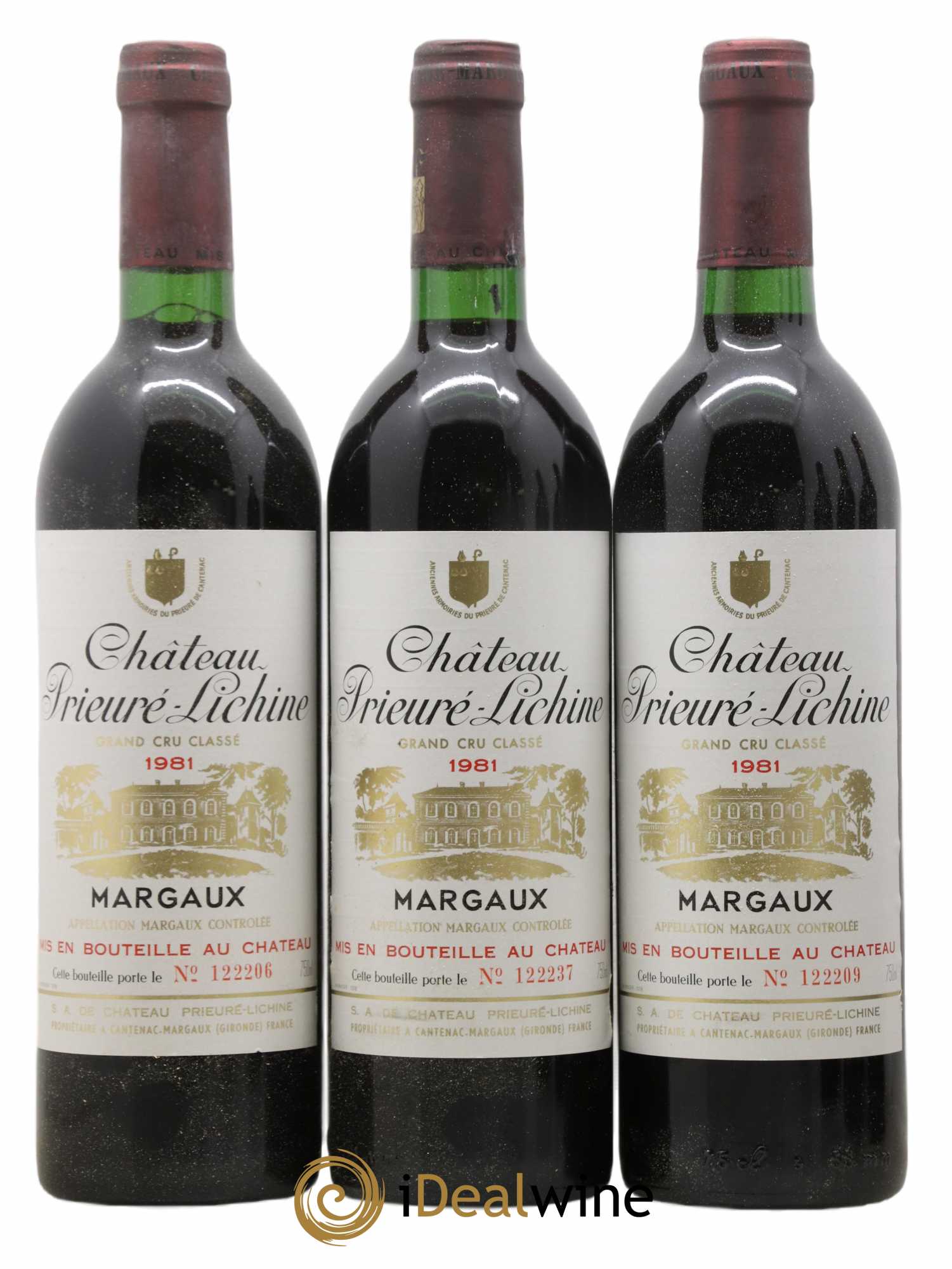 Château Prieuré Lichine 4ème Grand Cru Classé  1981 - Lot of 6 bottles - 1