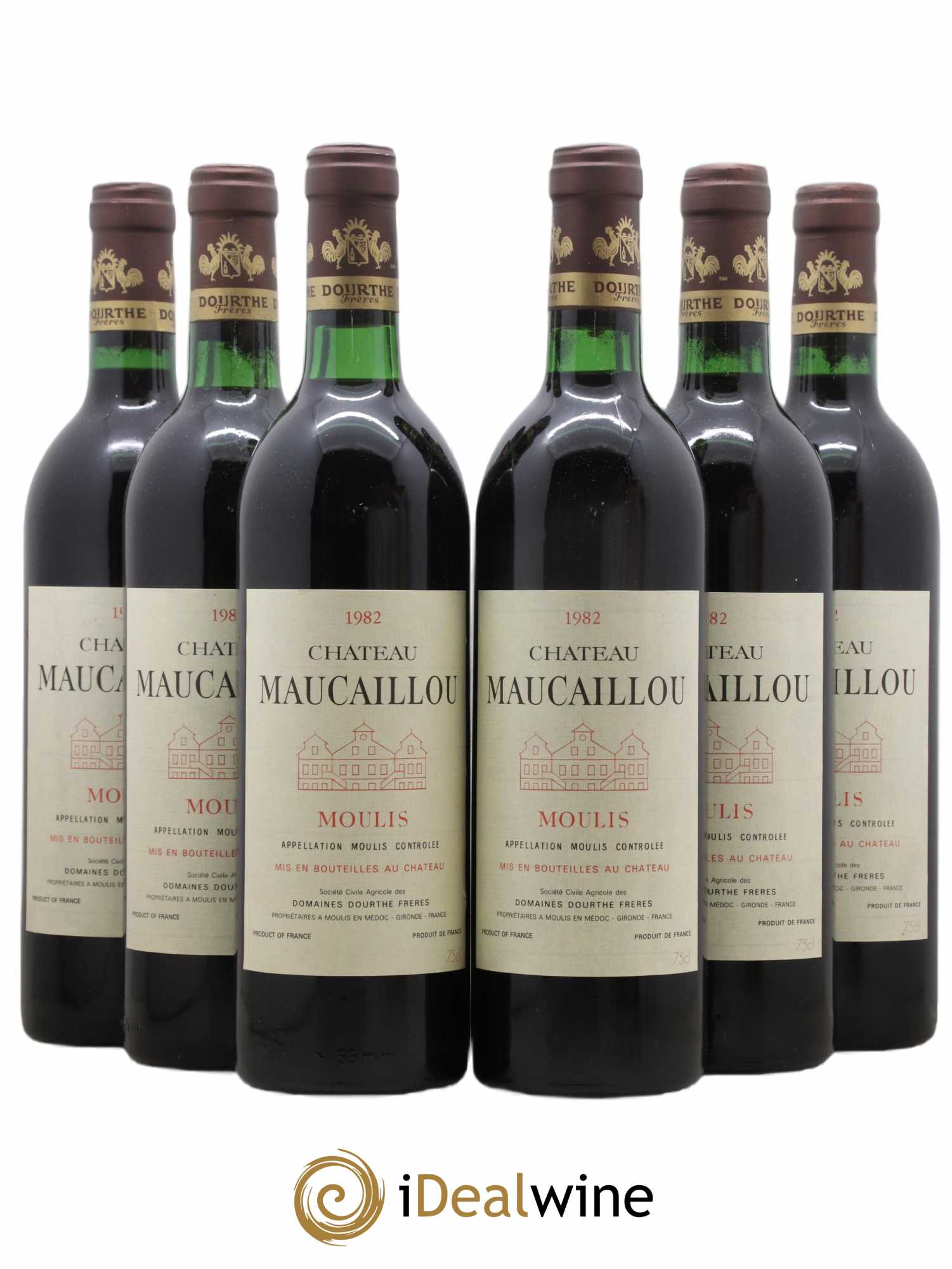 Château Maucaillou 1982 - Lot de 6 bouteilles - 0