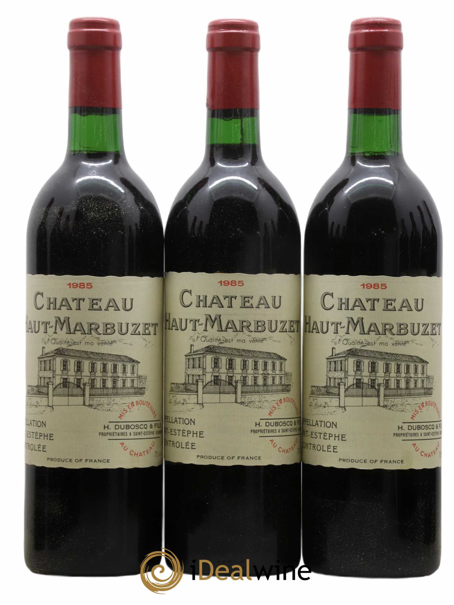 Château Haut Marbuzet 1985 - Lot of 12 bottles - 1