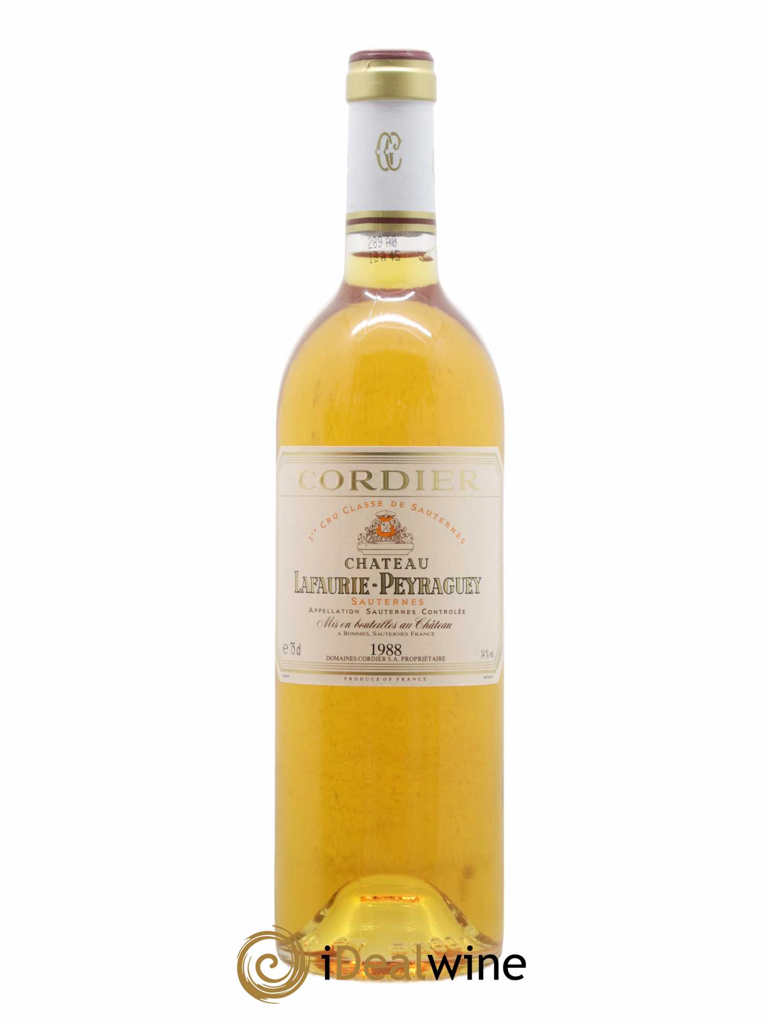 Château Lafaurie-Peyraguey 1er Grand Cru Classé 1988 - Lotto di 1 bottiglia - 0