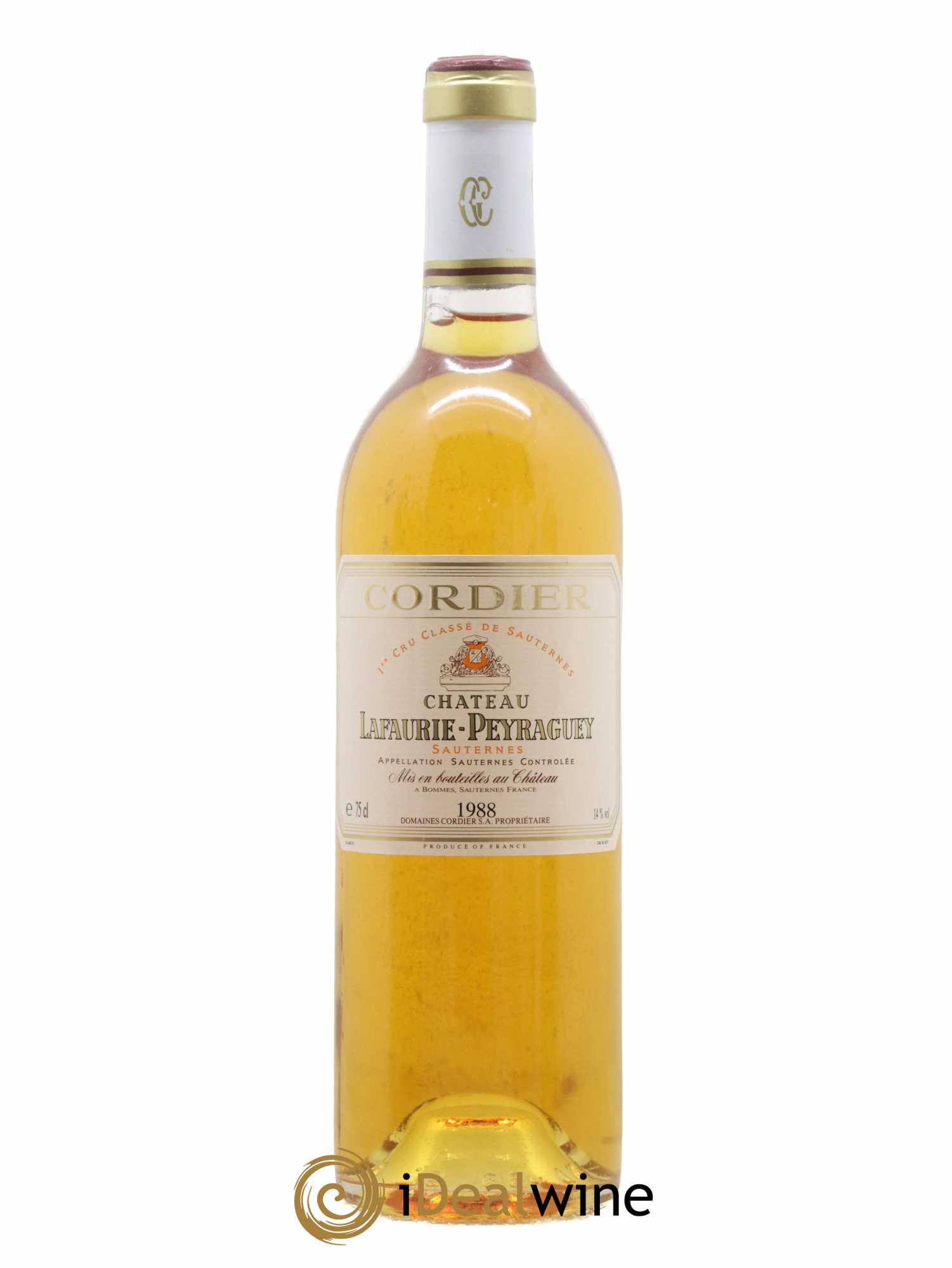 Château Lafaurie-Peyraguey 1er Grand Cru Classé 1988 - Lotto di 1 bottiglia - 0