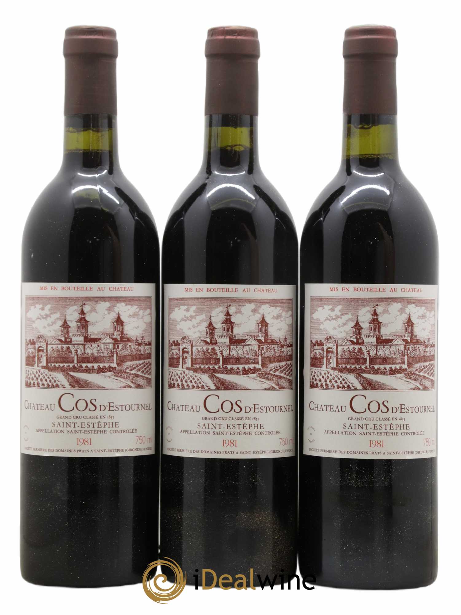 Cos d'Estournel 2ème Grand Cru Classé 1981 - Lot de 3 bouteilles - 0